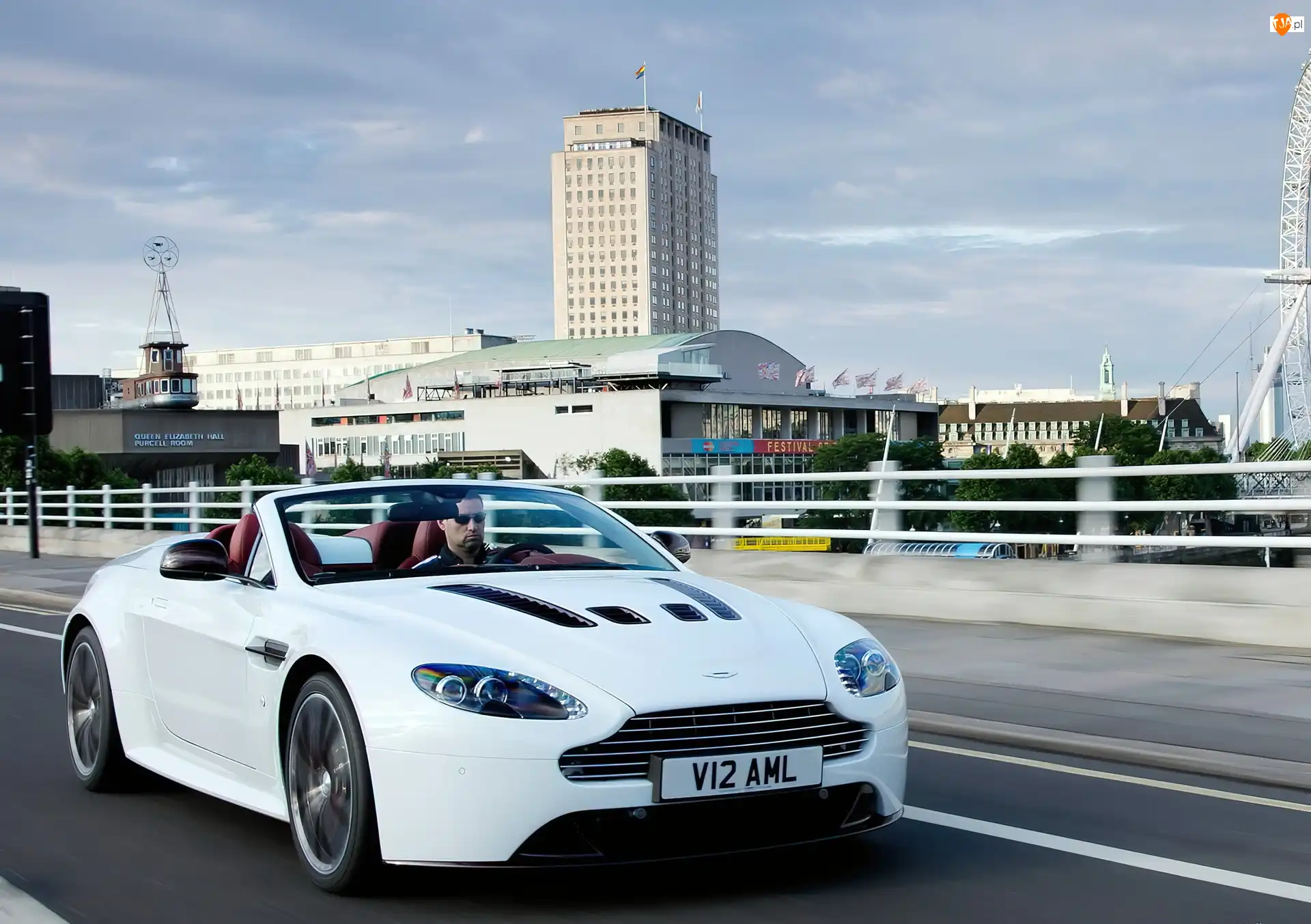 V12, Biały, Aston Martin, Vantage