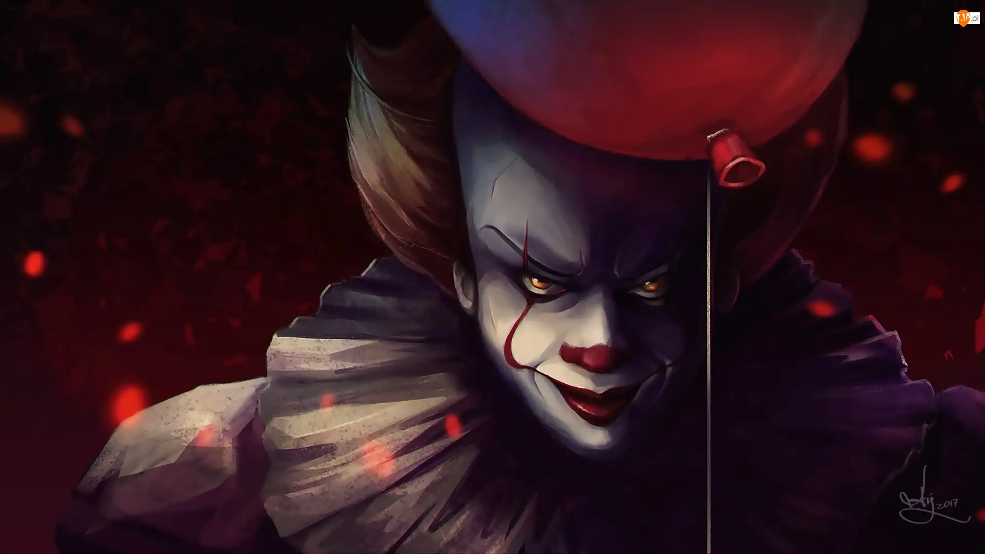 Balon, Klaun Pennywise, To, Paintography, Film, It