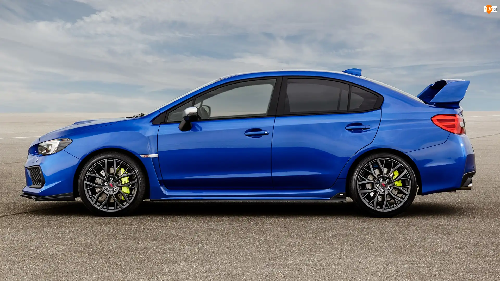 Bok, Niebieskie, Subaru Impreza