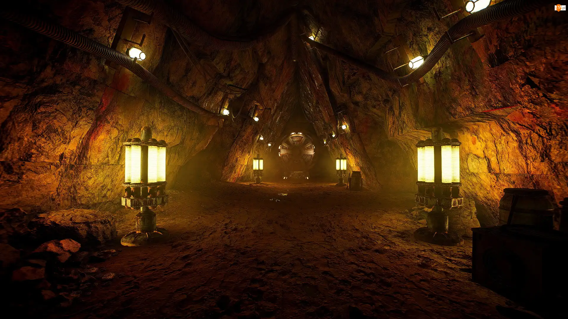 Jaskinia, Lampy, Star Wars Battlefront 2, Gra, Oświetlenie