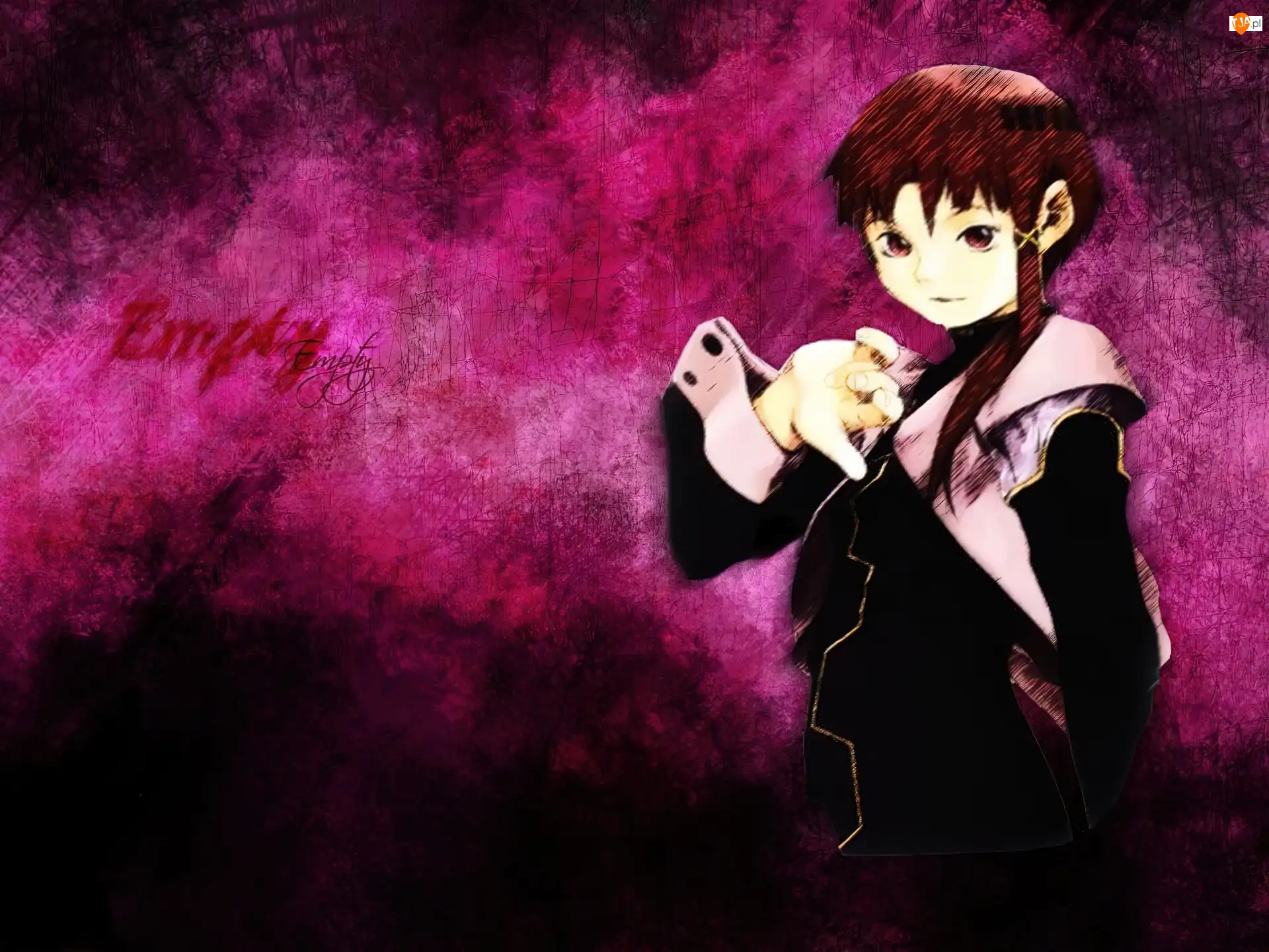 czarno-biały strój, Serial Experiments Lain