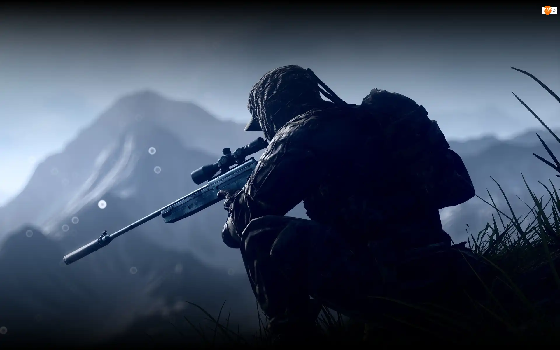 Góry, Battlefield 4, Żołnierz, Snajper