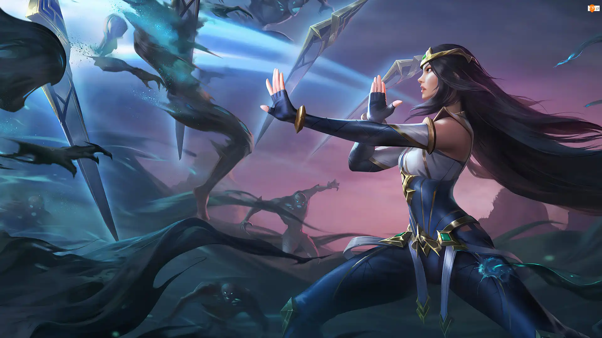 Tańcząca z ostrzami, Gra, Kobieta, Walka, League of Legends, Irelia, Ostrza, Postać