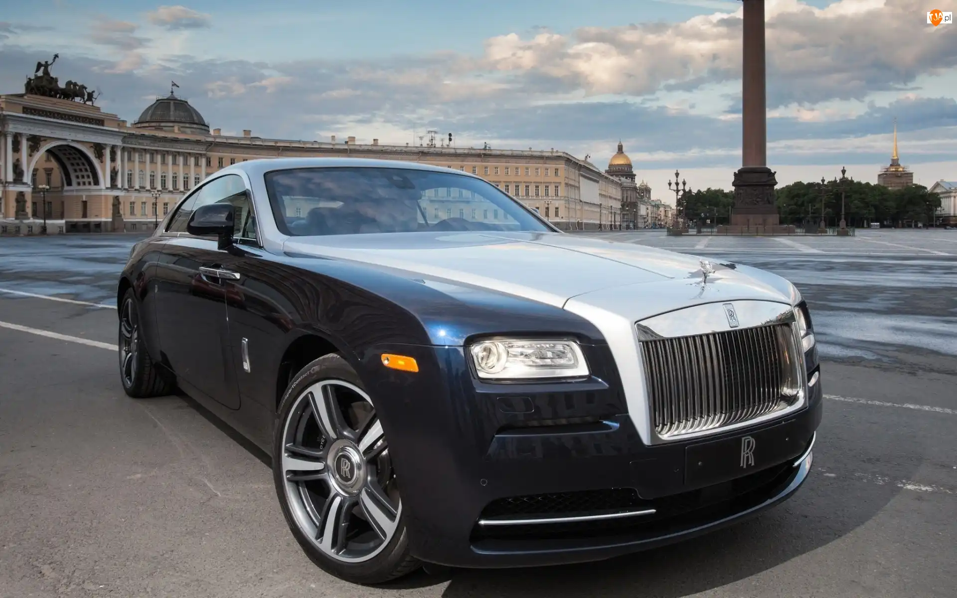 Royce, Rolls, Parking, Miasto, Wraith, Domy