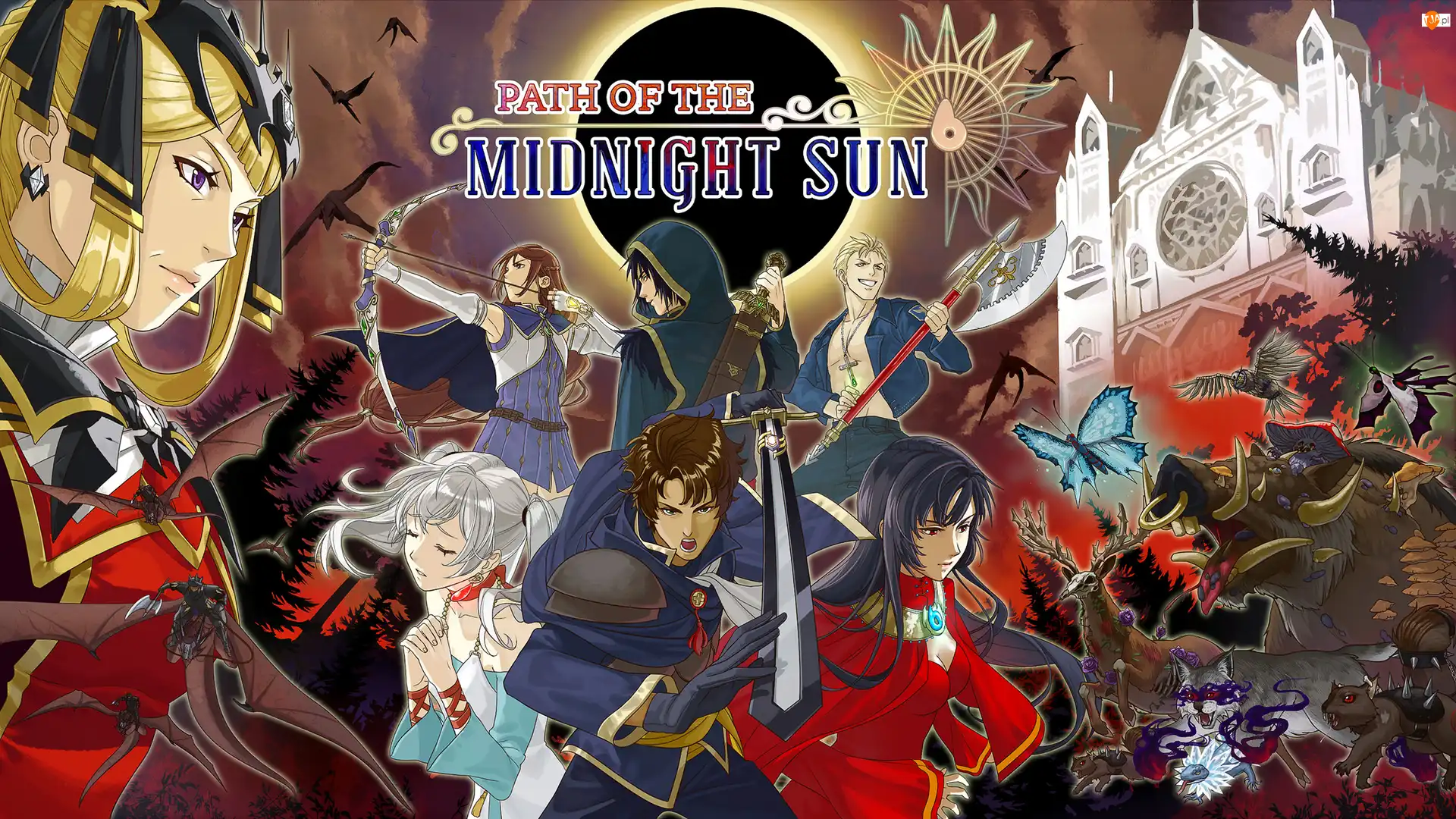 Path of the Midnight Sun, Postacie, Plakat, Gra, Pałac, Motyle, Zwierzęta