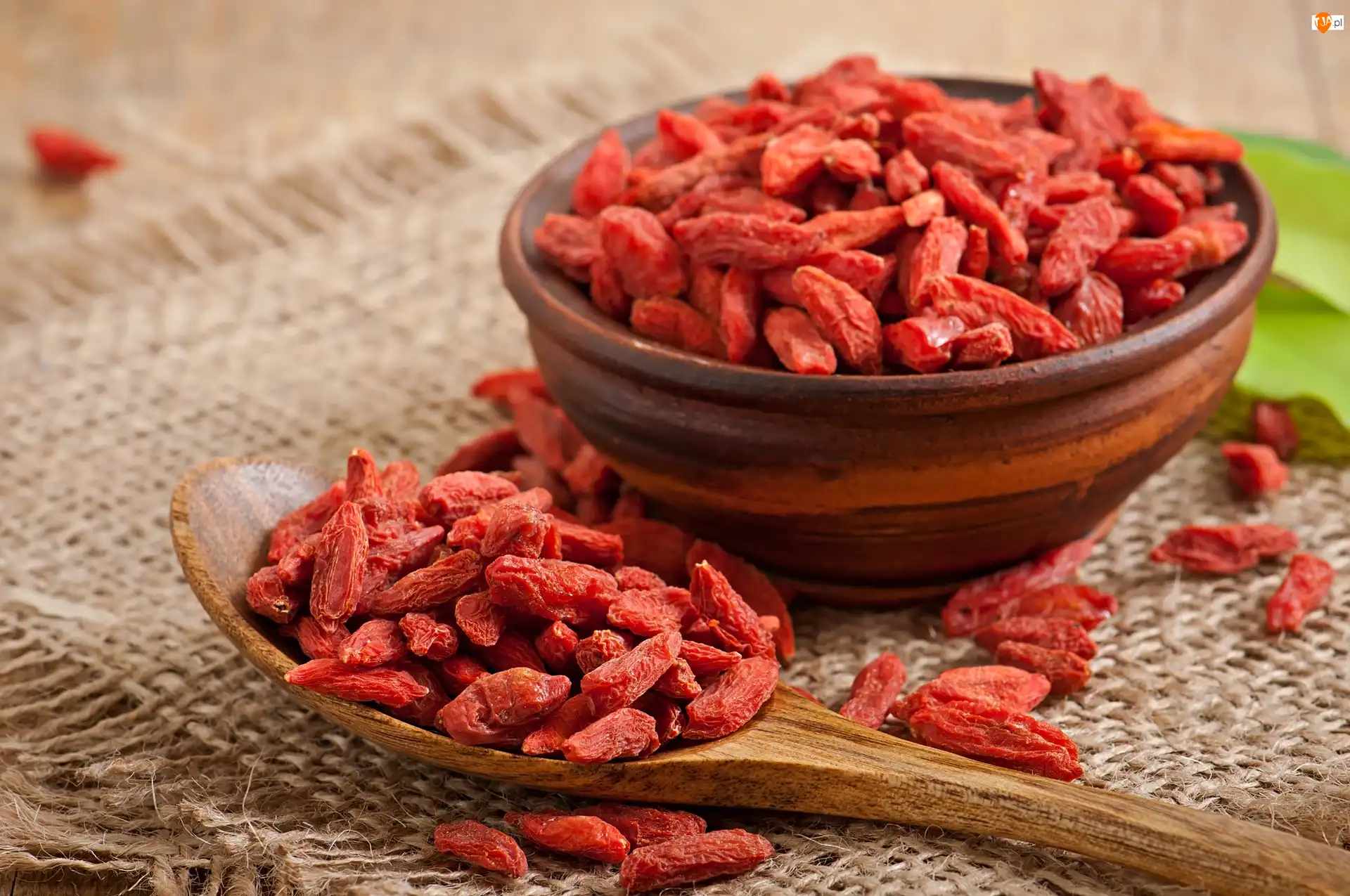 Łyżka, Owoce, Jagody goji, Miseczka