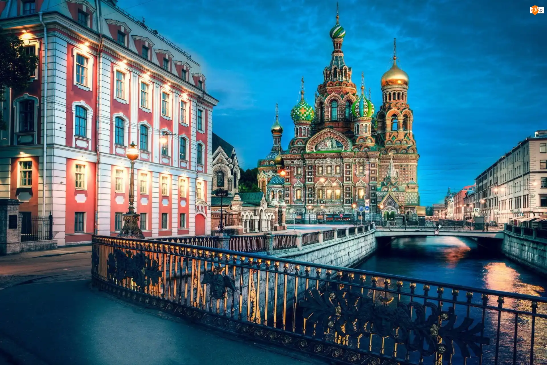 Kanał Gribojedowa, Ulica, Cerkiew na Krwi, Sankt Petersburg, Most