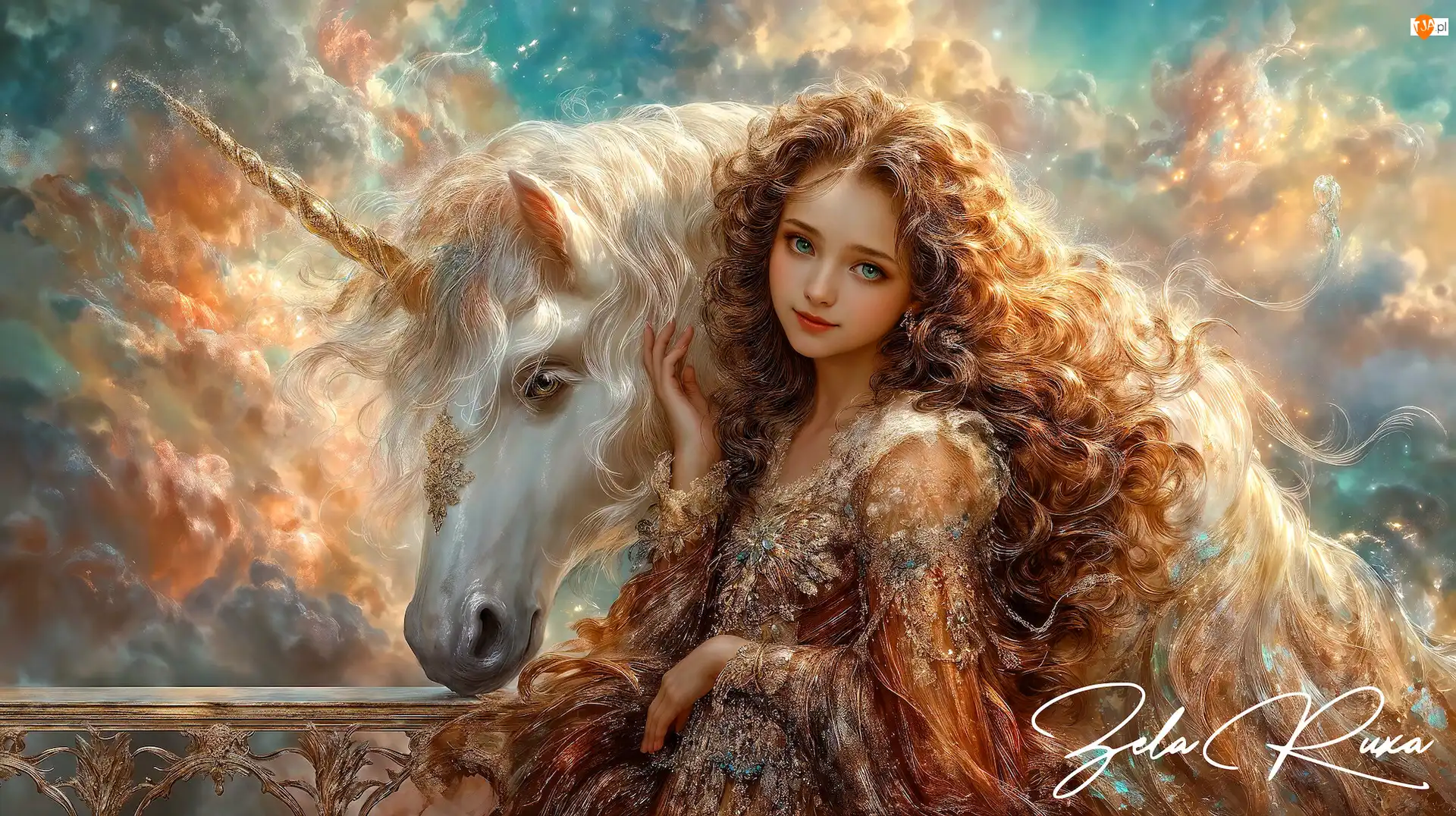 Loki, Fantasy, Włosy, Kobieta, Jednorożec