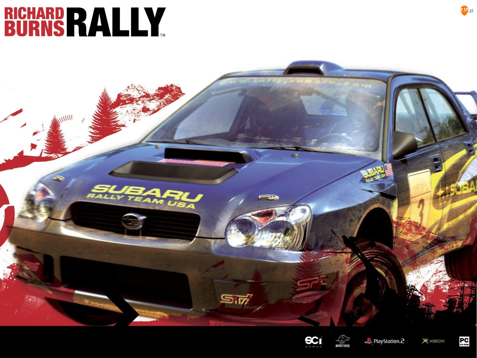impreza, samochód, subaru, Richard Burns Rally, grafika