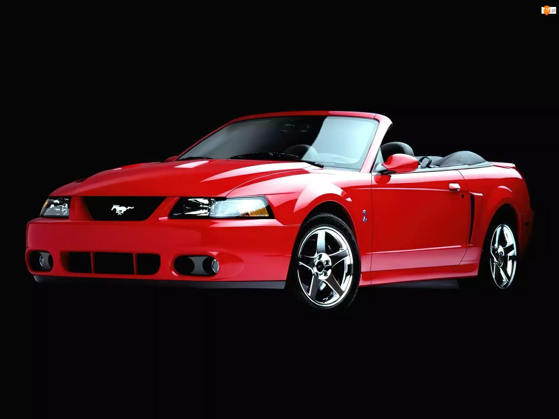 Cabrio, Czerwony, Ford Mustang