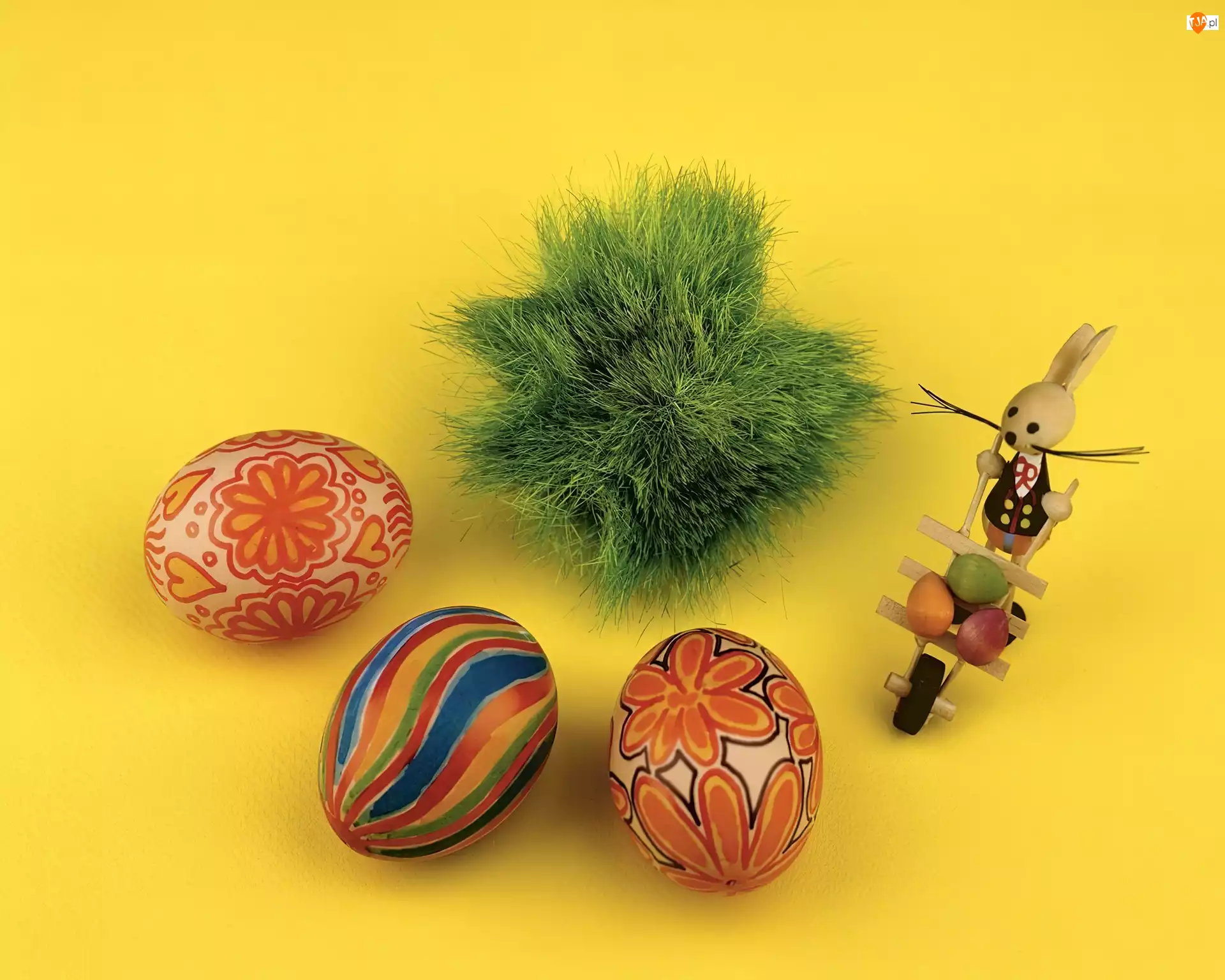 Wielkanoc, jajeczka, zajączek, malowane