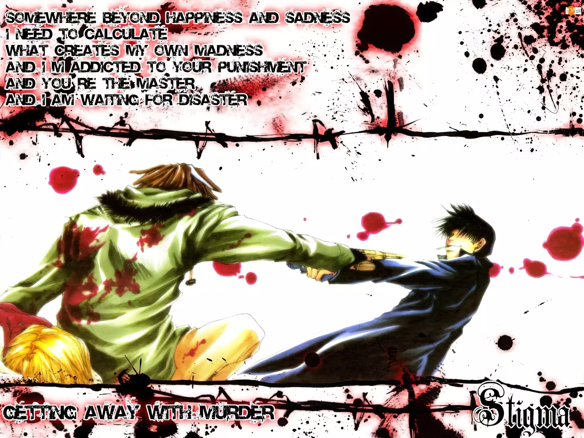 krew, Saiyuki, postacie, murder, tekst