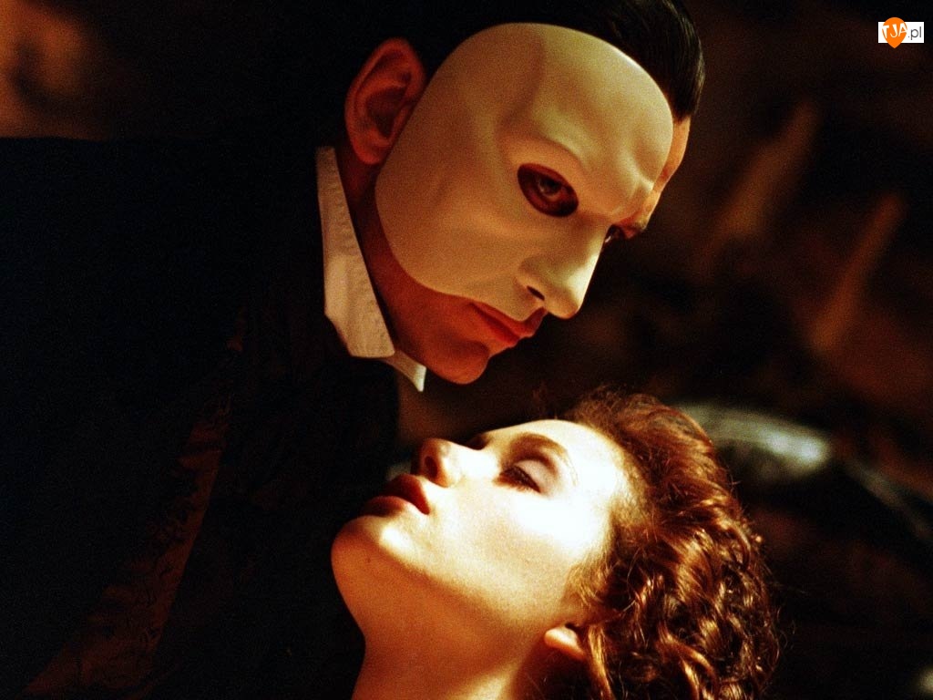 Phantom Of The Opera, aktorzy, biała, maska