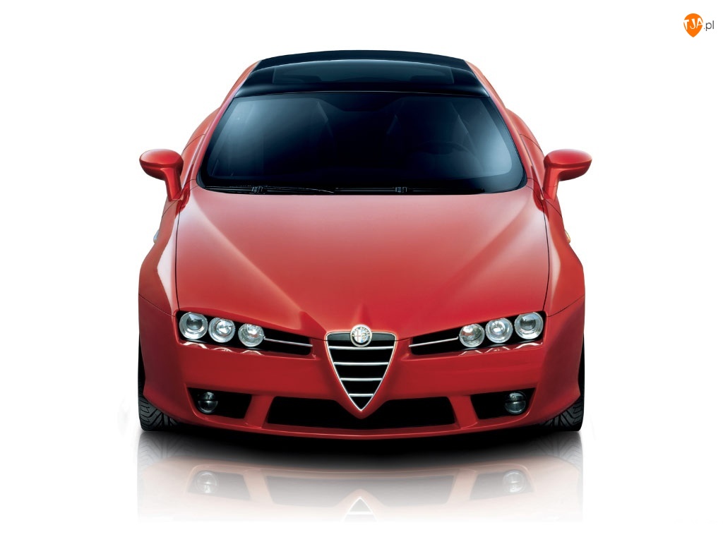 Alfa Romeo Brera, Przednia, Halogeny, Szyba