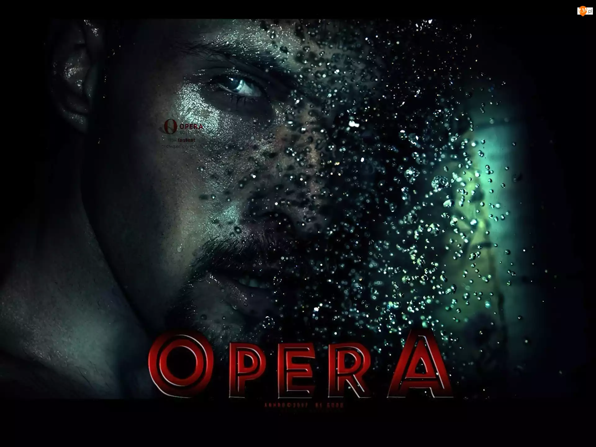 woda, mężczyzna, twarz, Opera
