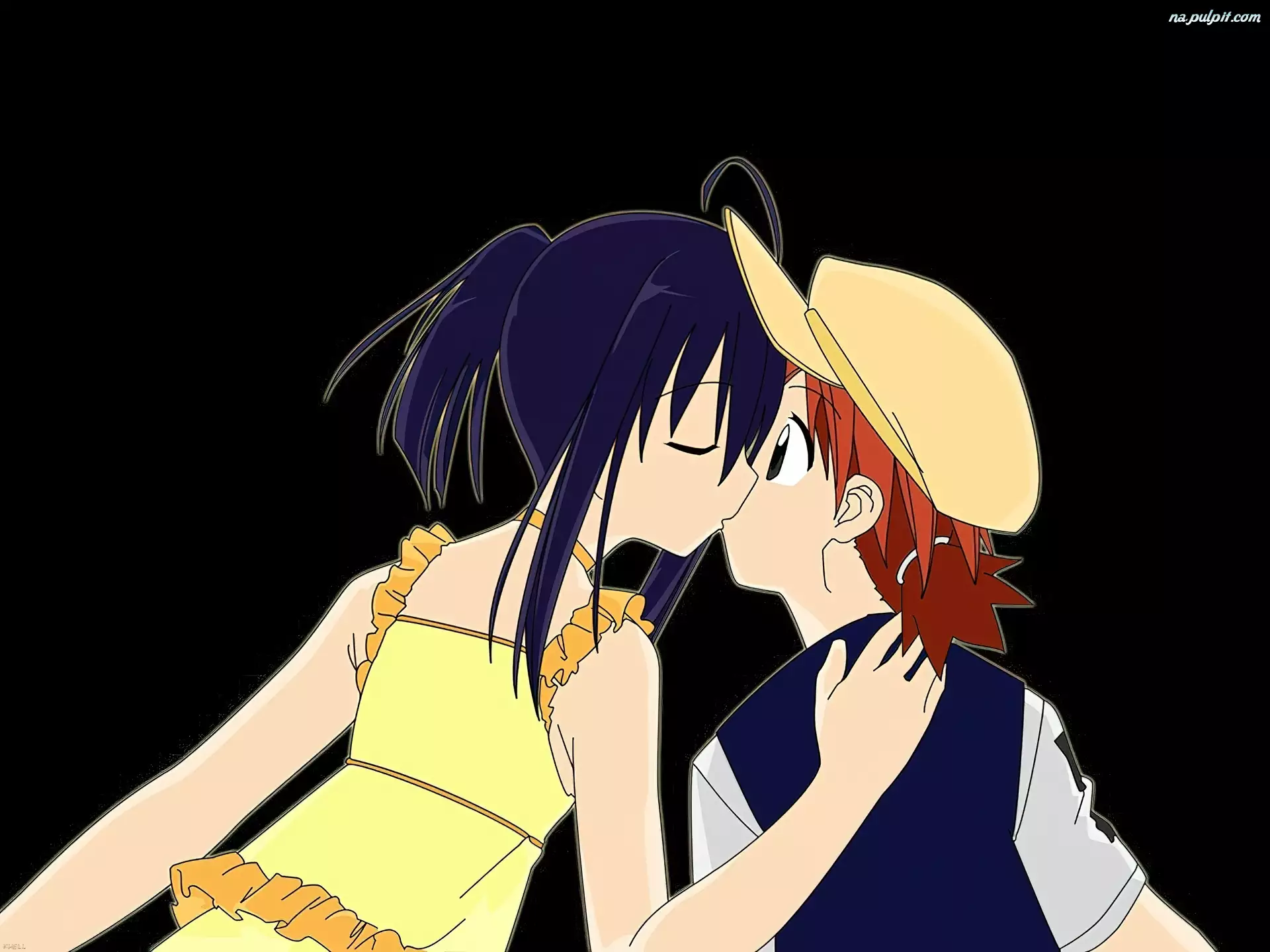 pocałunek, Mahou Sensei Negima, para