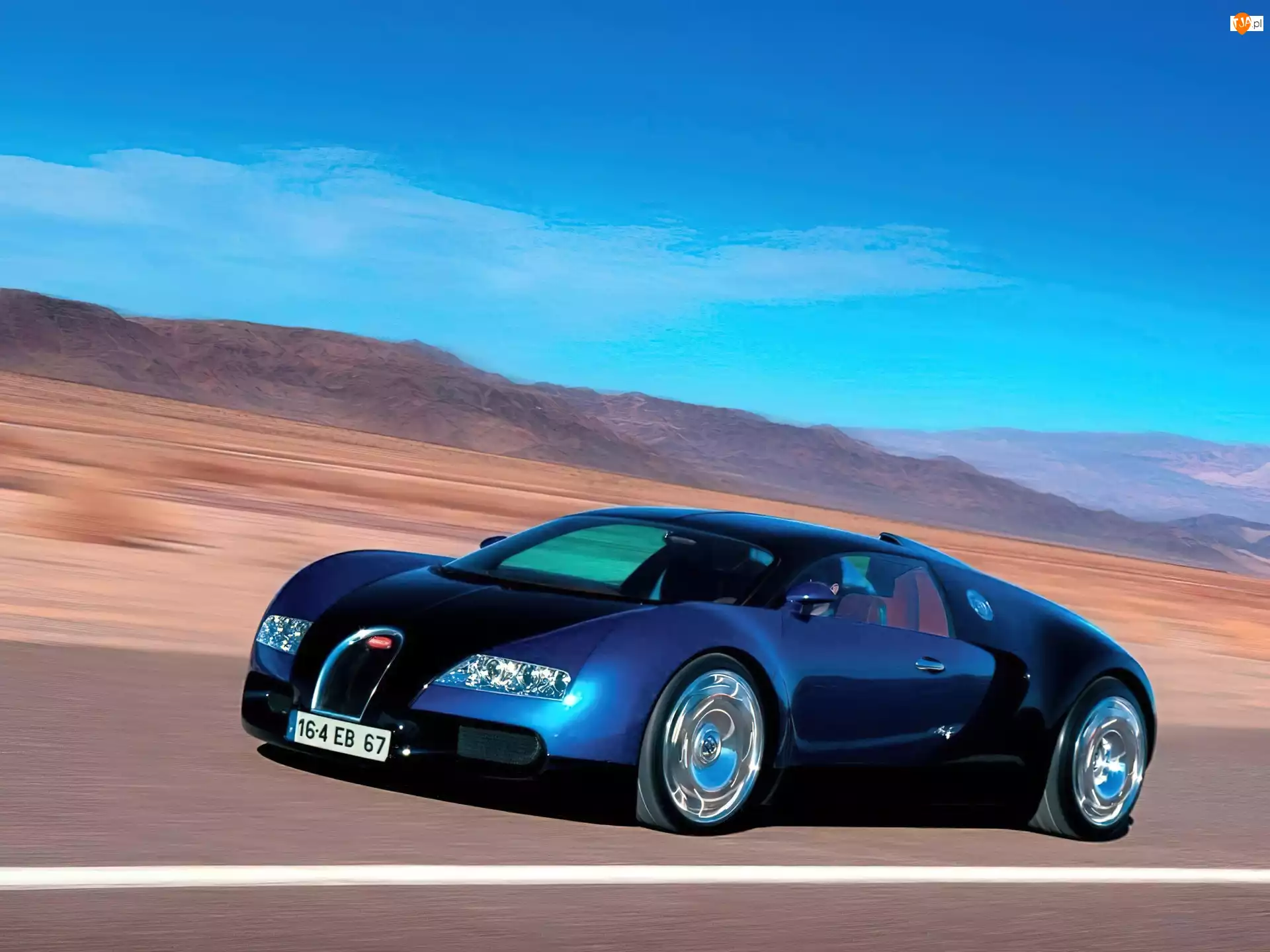 Pustynia, Bugatti Veyron
