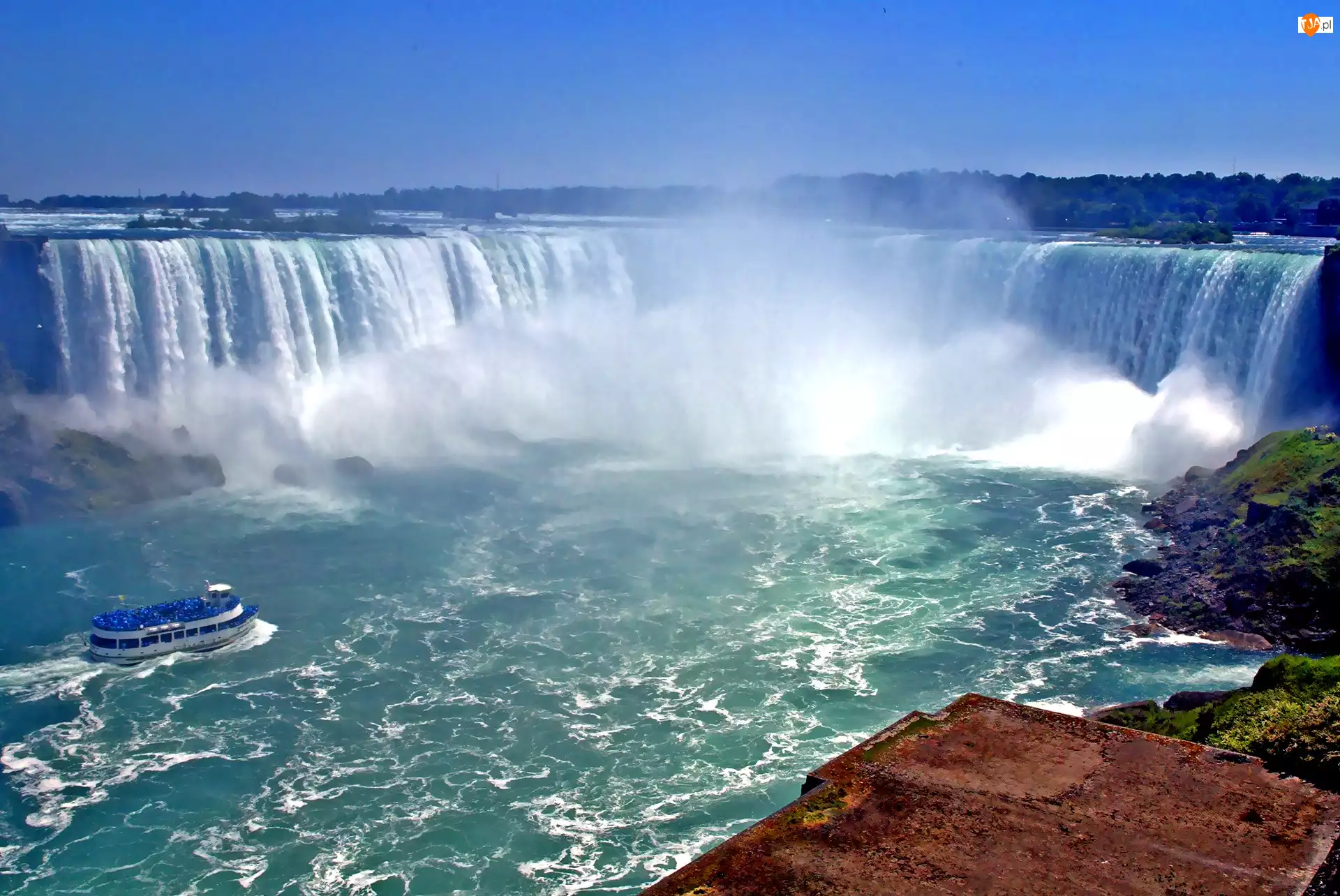 Woda, Wodospad, Wycieczki, Niagara, Wzburzona
