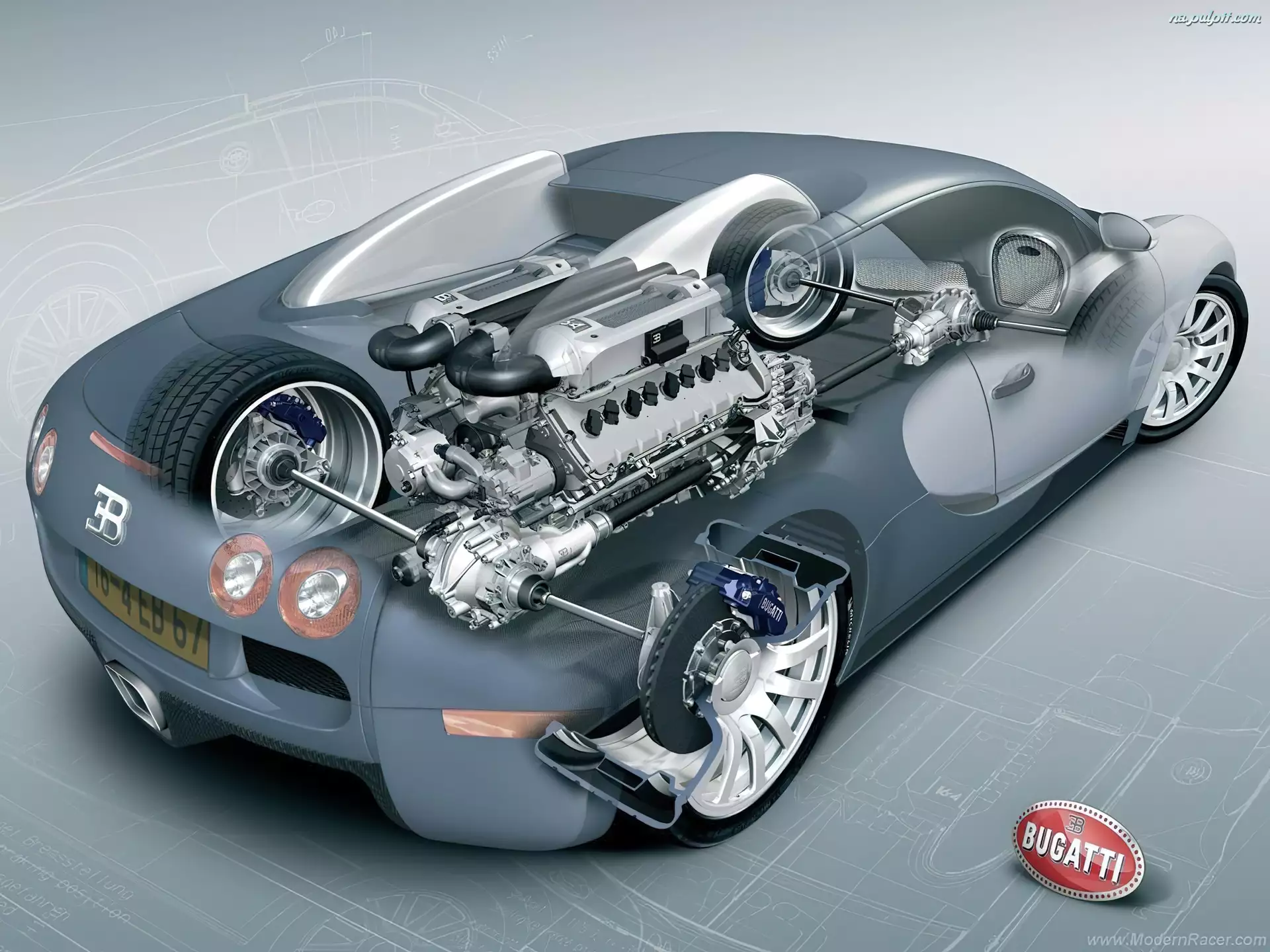 podwozie, Bugatti Veyron