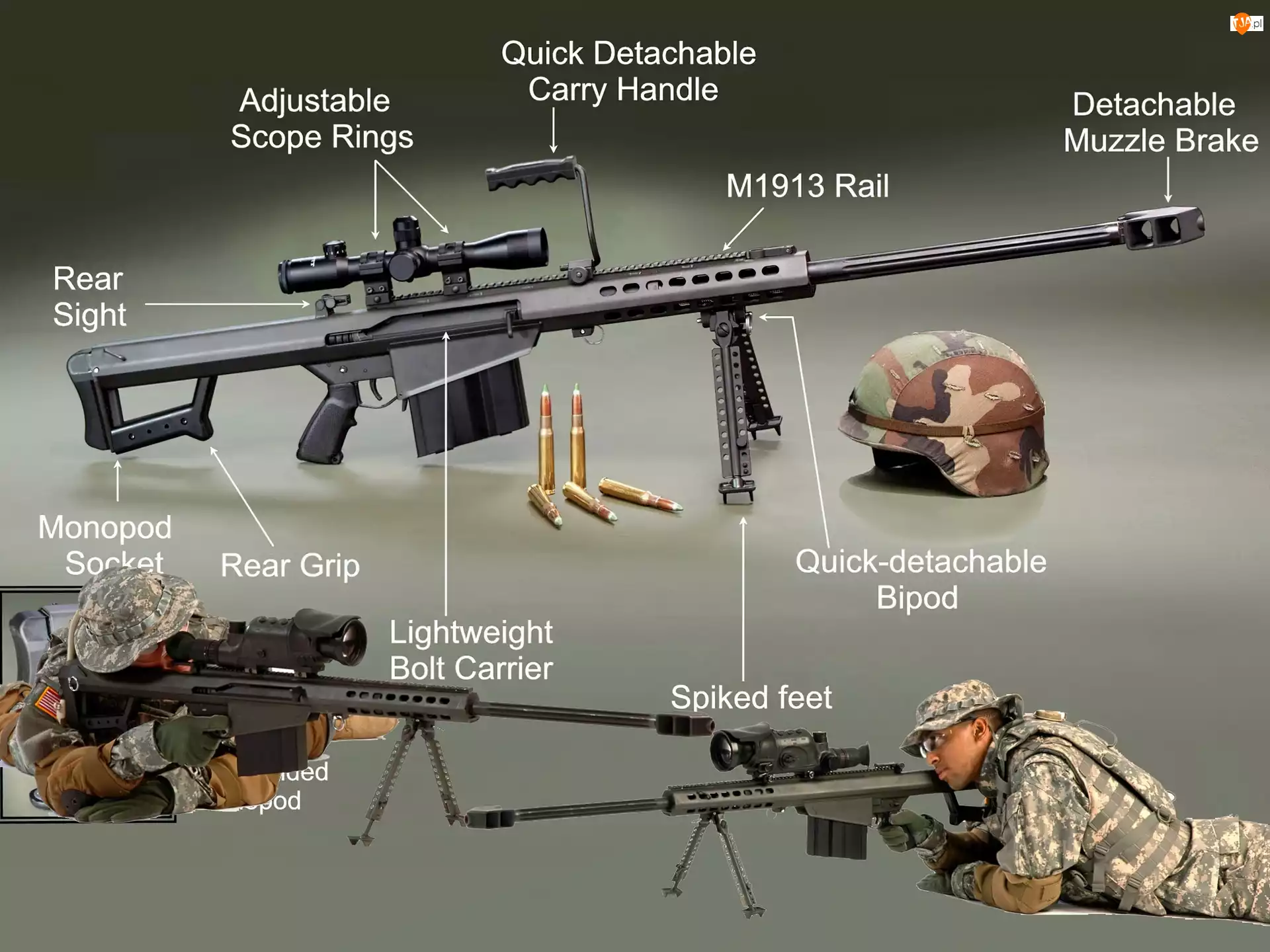 Opis, M107, Range, Long, Sniper