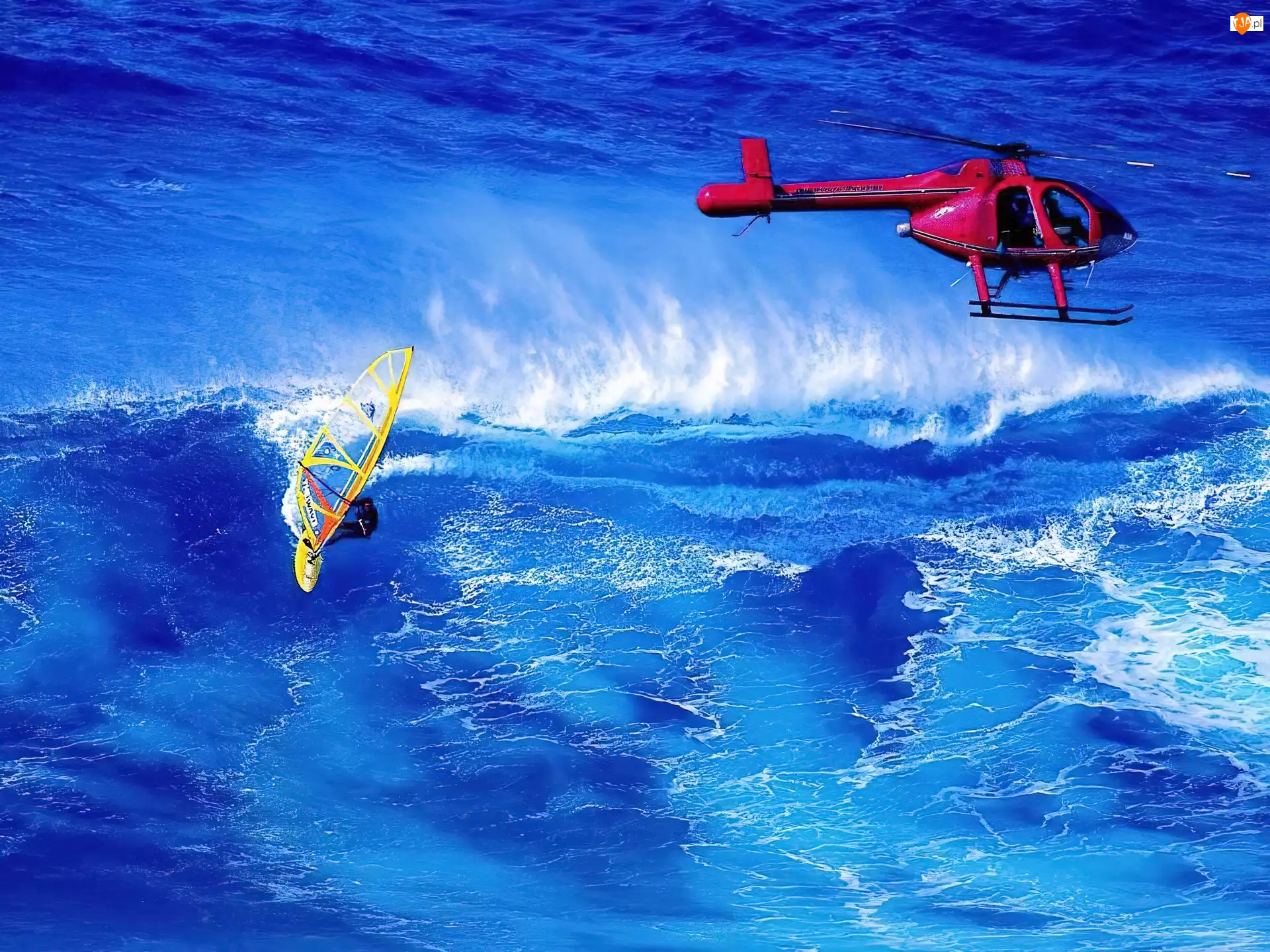 helikopter, Windsurfing