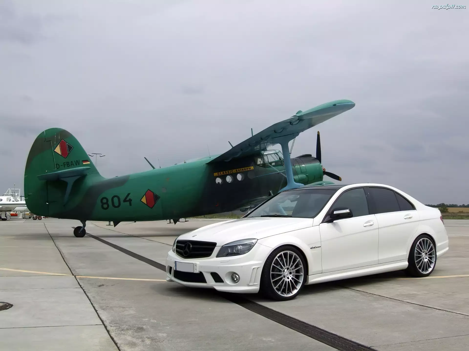 Lotnisko, W204, AMG, Mercedes, Samolot