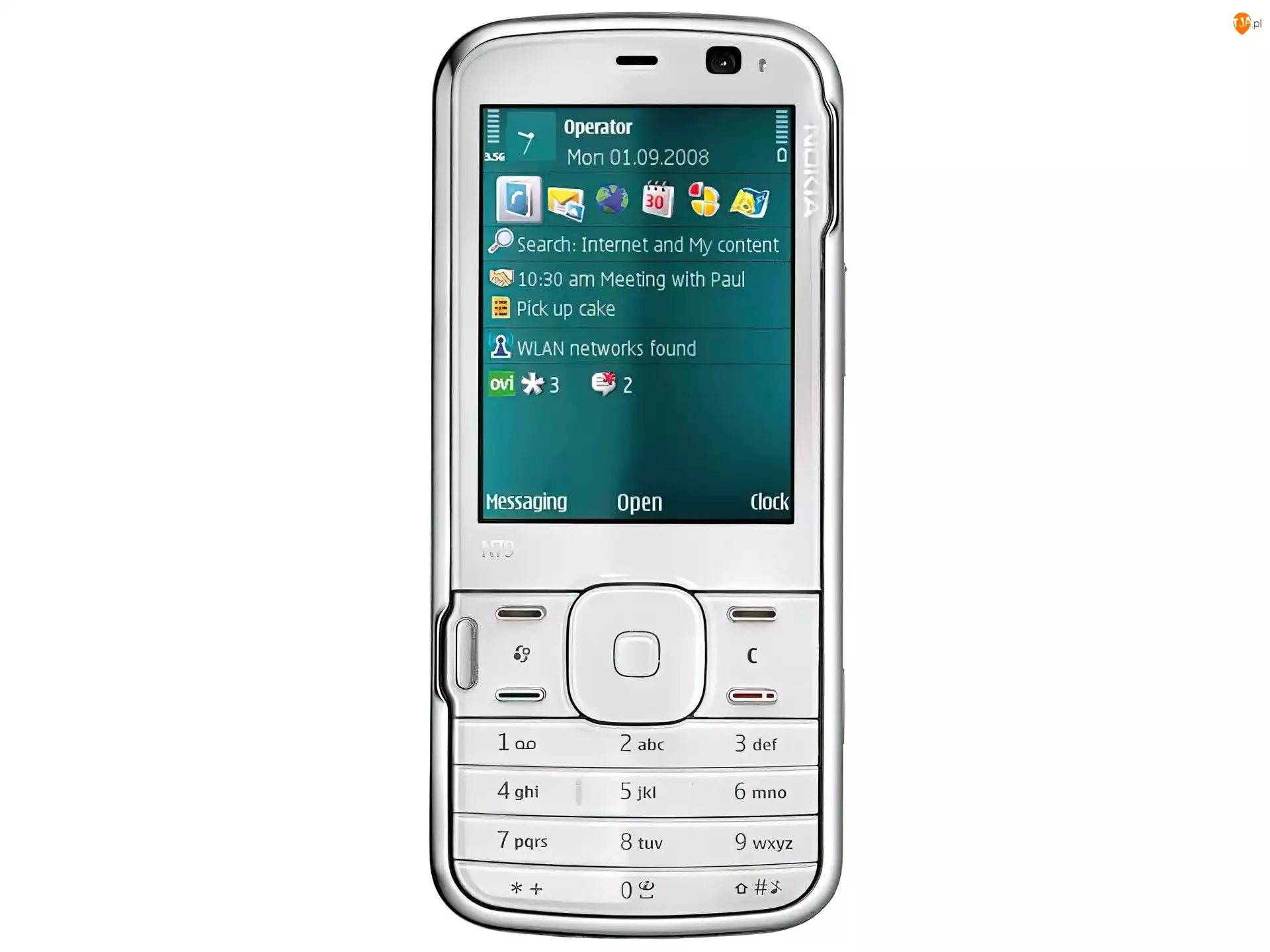 Ekran, Nokia N79, Srebrna, 3.5G