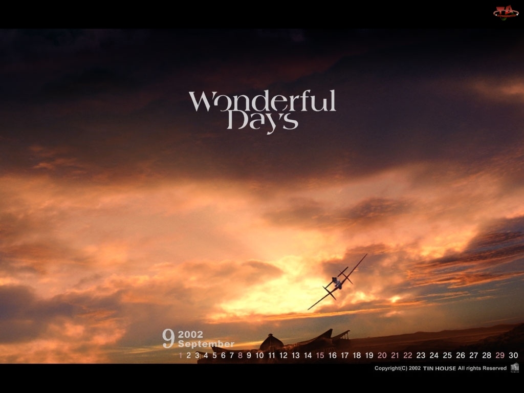 samolot, Wonderful Days, Manga Anime, niebo
