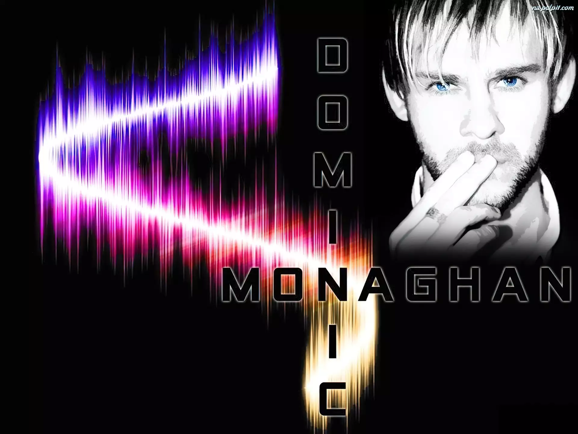 palce, Dominic Monaghan, niebieskie oczy