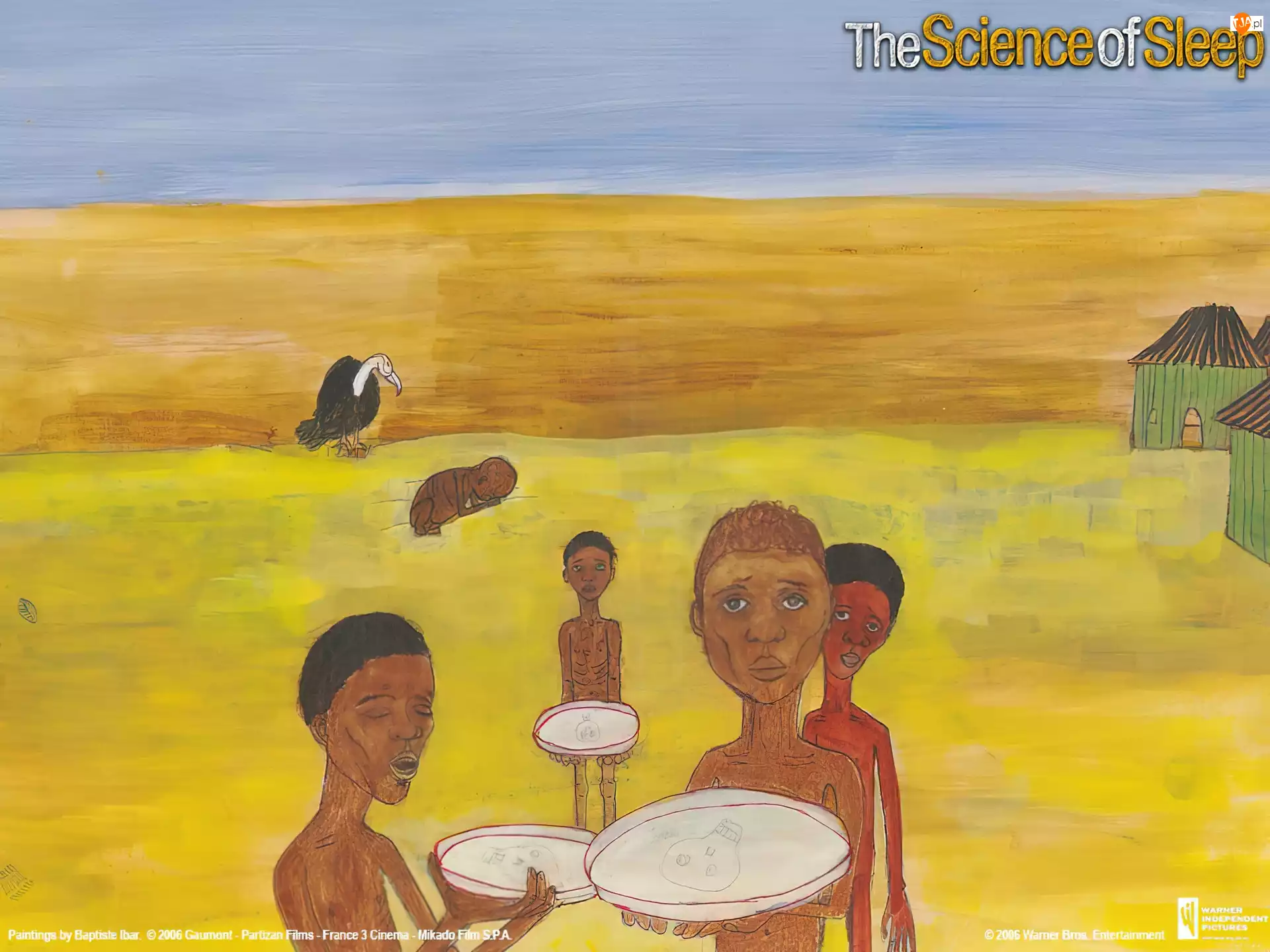 głód, pustynia, The Science Of Sleep, sęp, Afryka, afroamerykanie