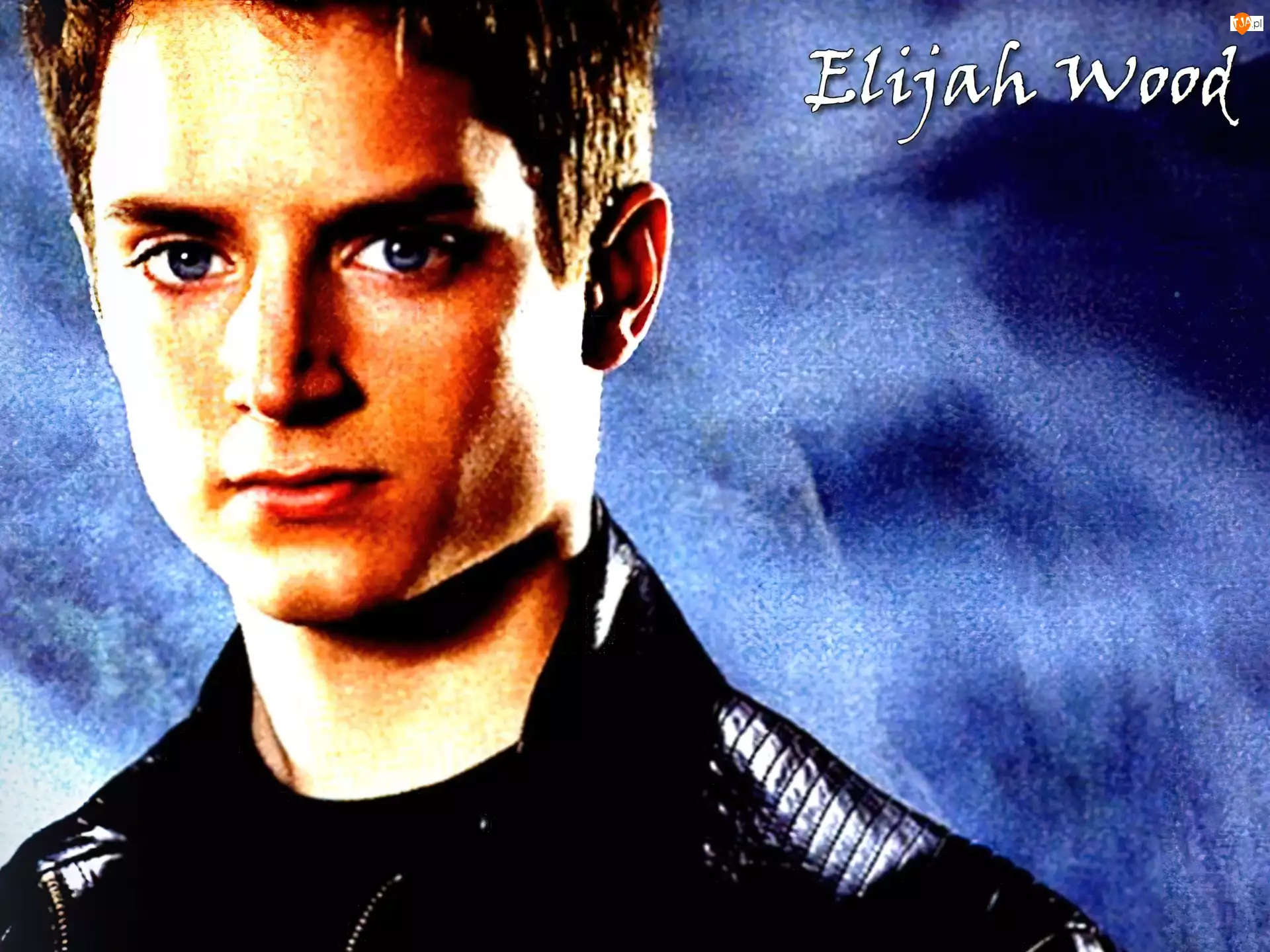 jasne włosy, Elijah Wood, niebieskie oczy