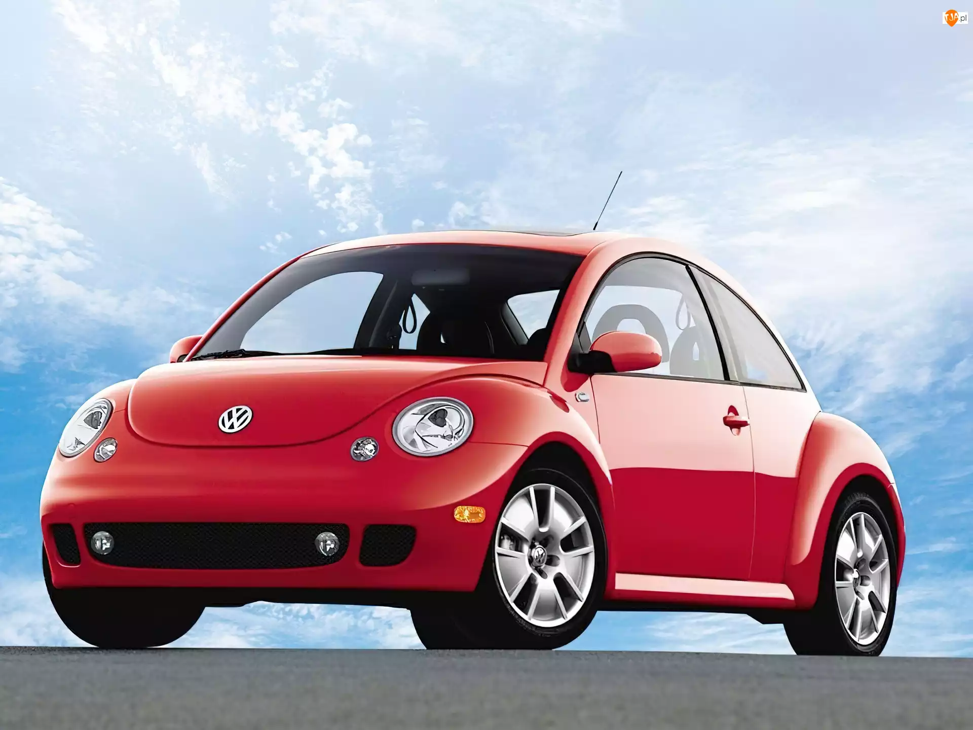 Czerwony, Volkswagen New Beetle