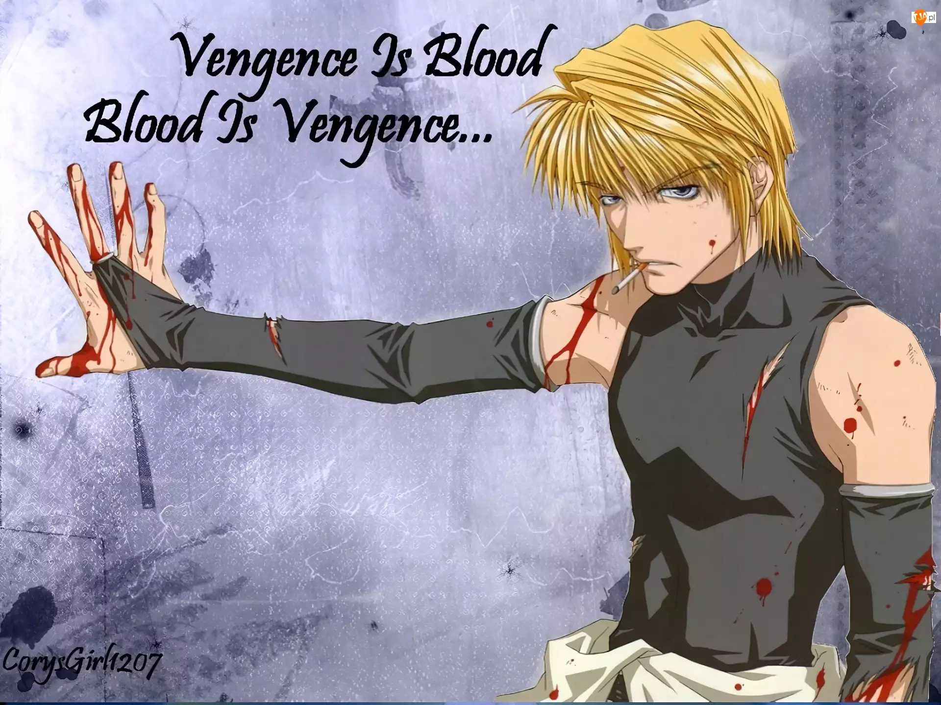 mężczyzna, Saiyuki, krew, postać