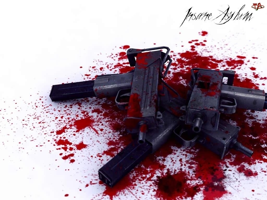 uzi, Insane Asylum, pistolety