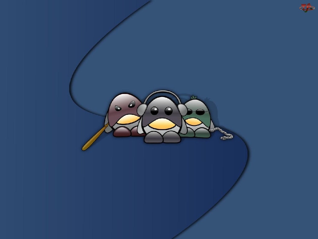 grafika, pingwin, szajka, złodziej, Linux