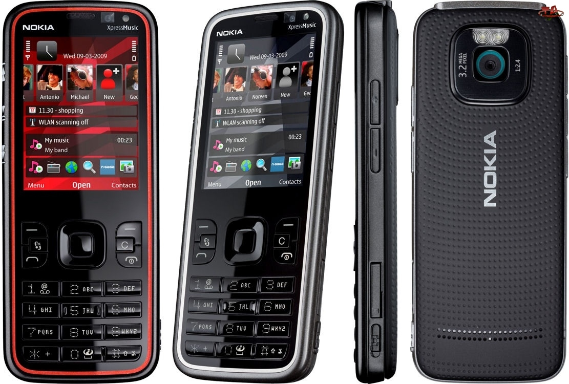 Czarna, Nokia 5630 XpressMusic, Czerwona
