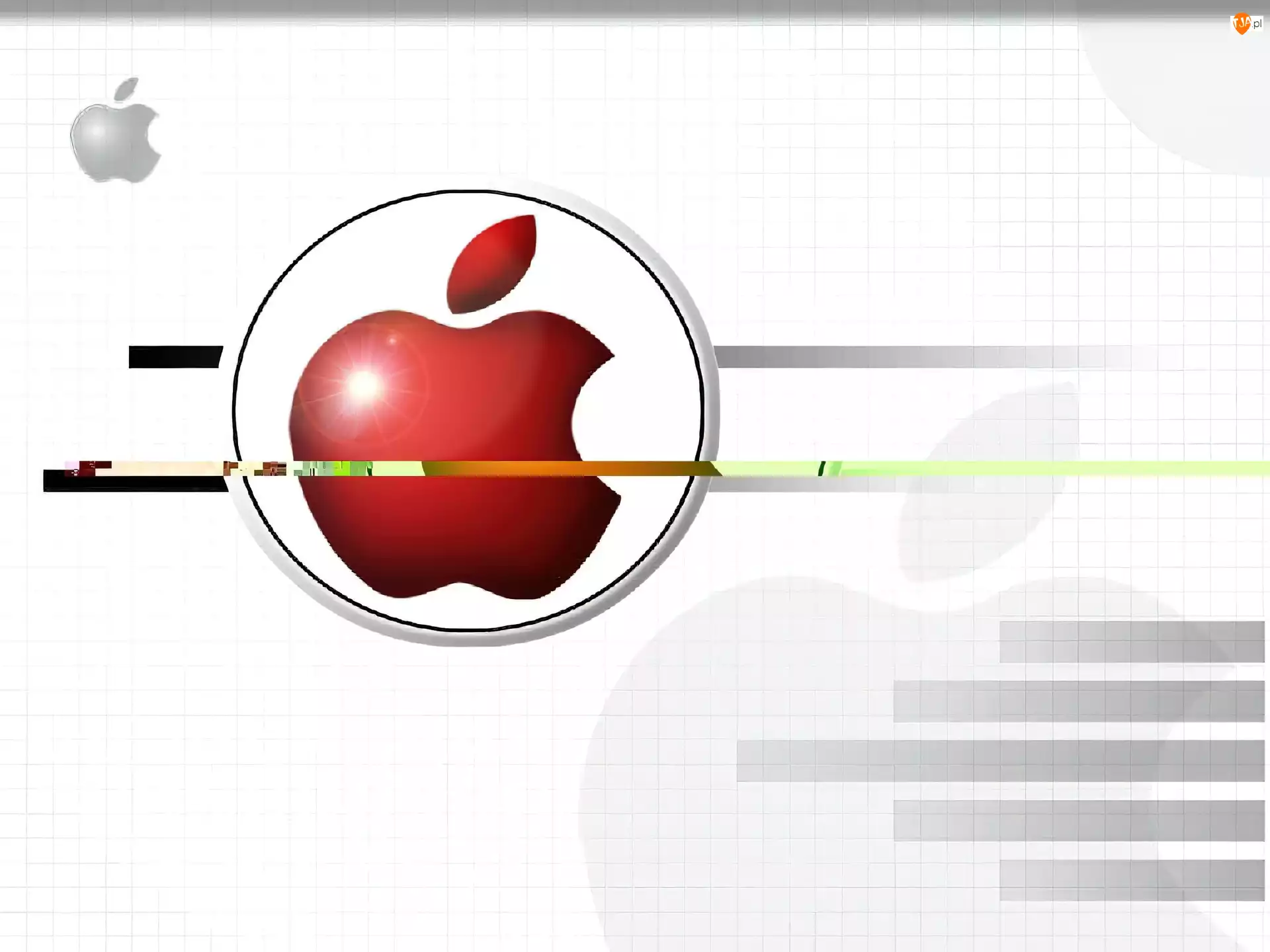 jabłko, Apple, grafika