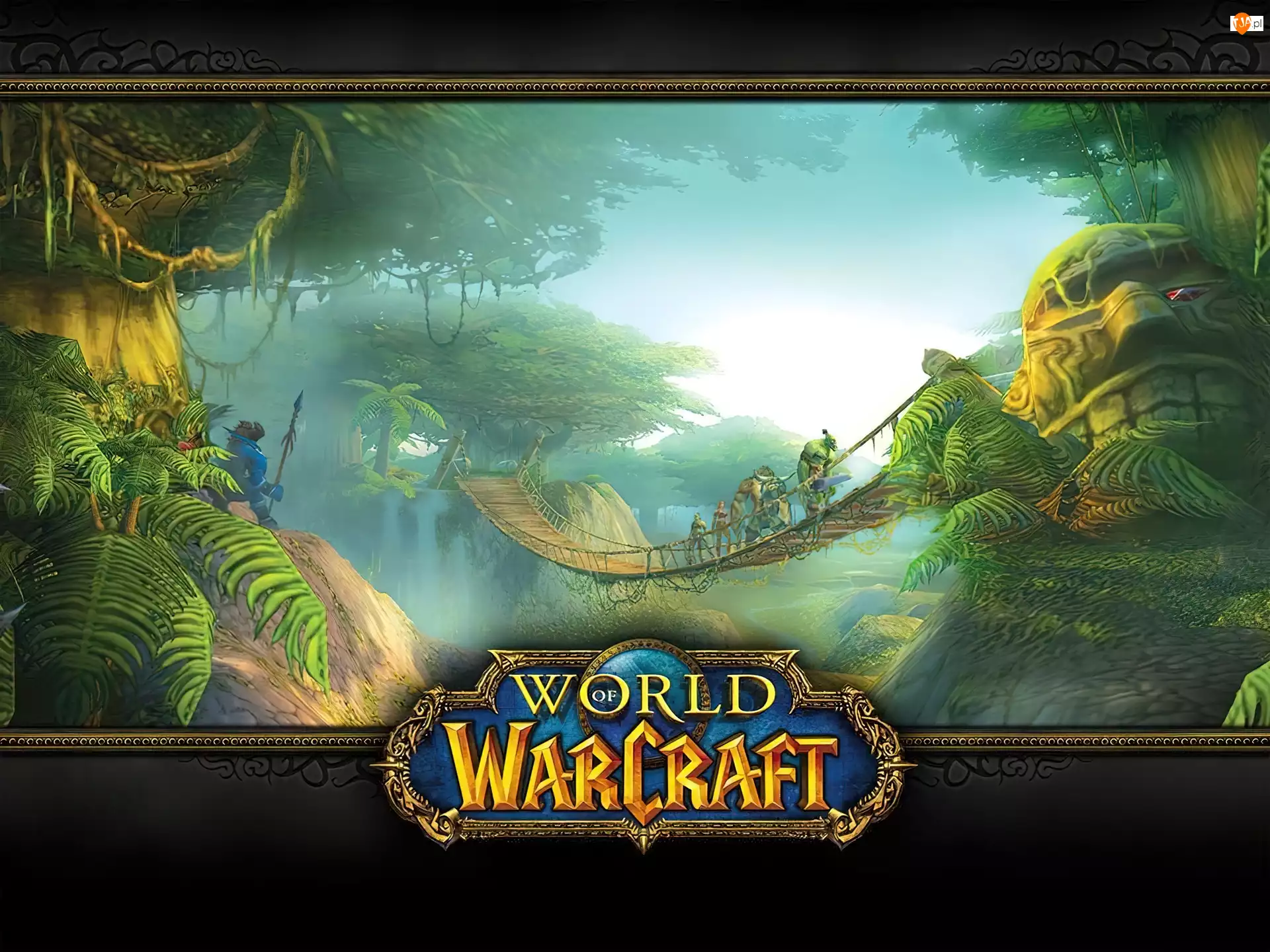 fantasy, World Of Warcraft, most, dżungla
