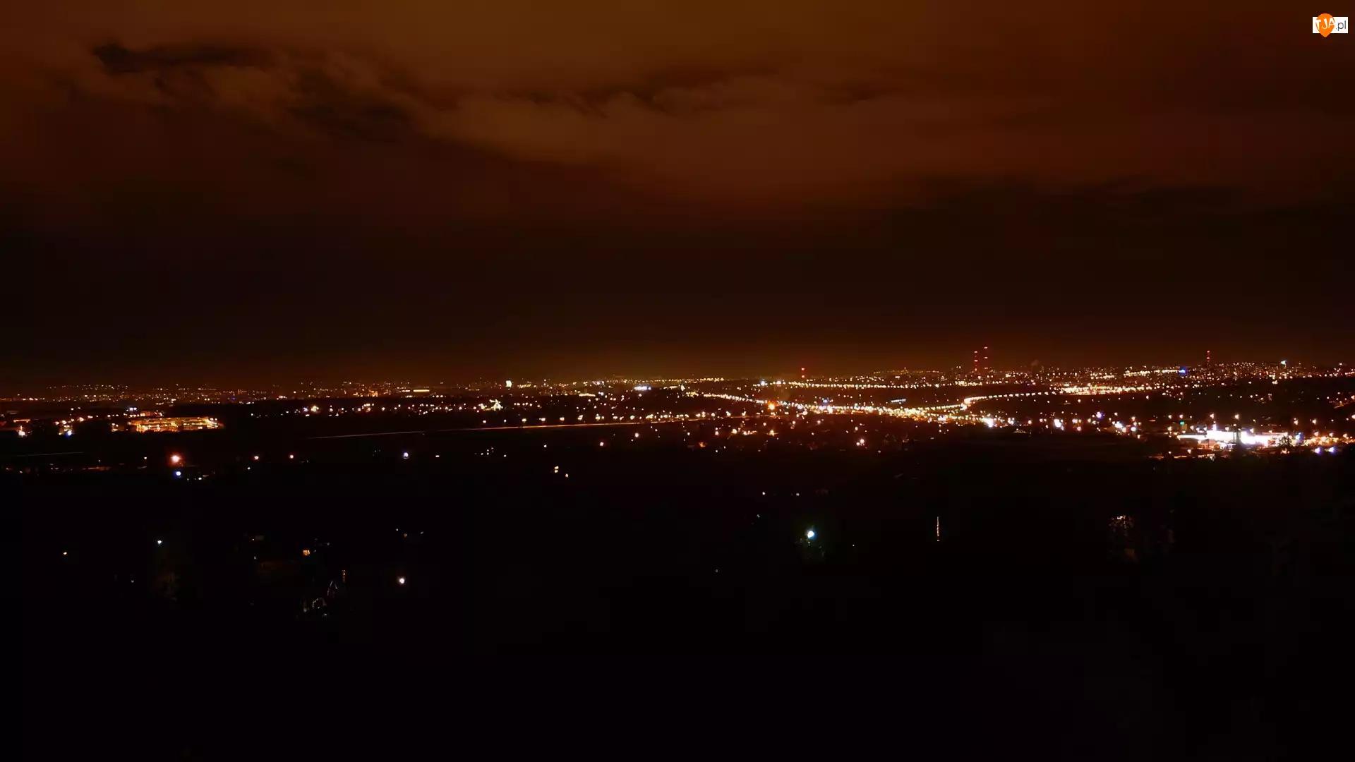 Noc, Polska, Miasto, Kraków