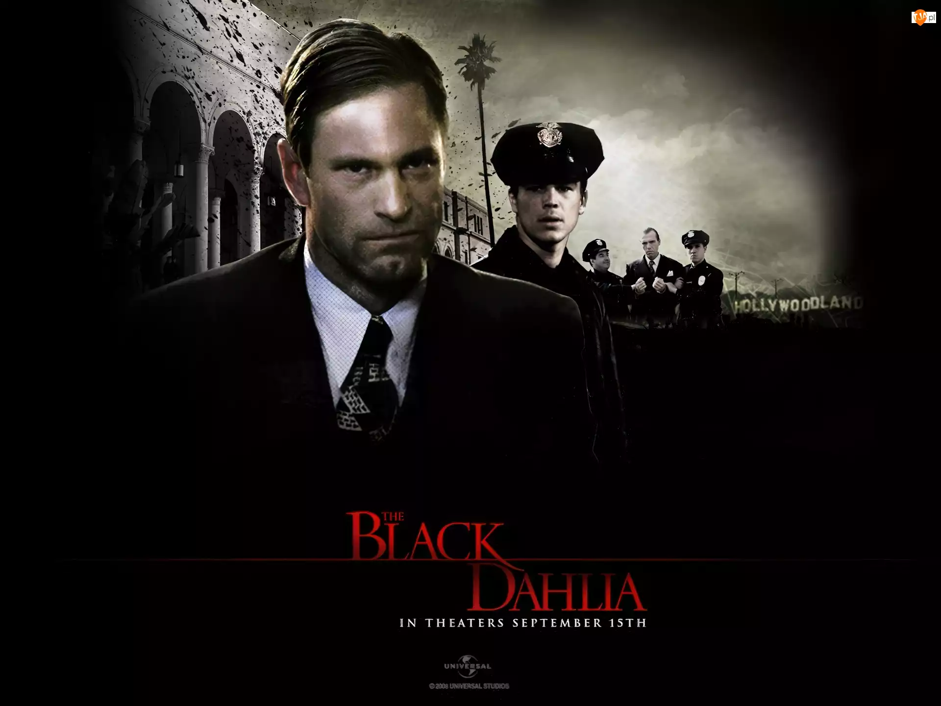 Black Dahlia, policjanci, Aaron Eckhart, Josh Hartnett
