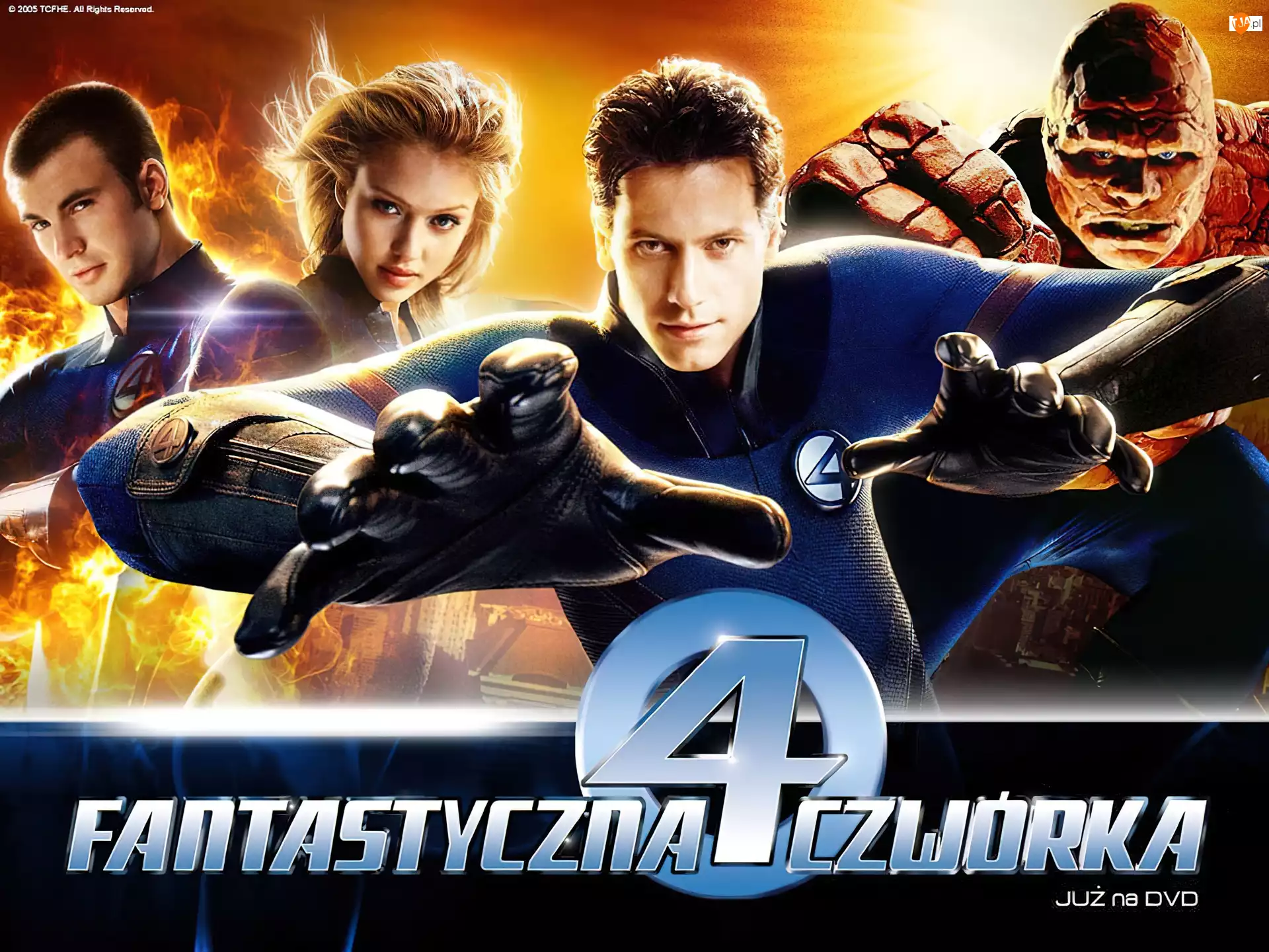 Fantastic Four 1, Chris Evans, Ioan Gruffudd, Jessica Alba