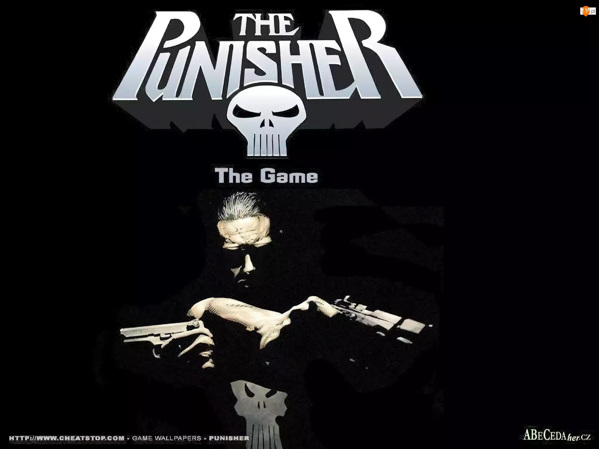 mężczyzna, The Punisher, broń, twarz