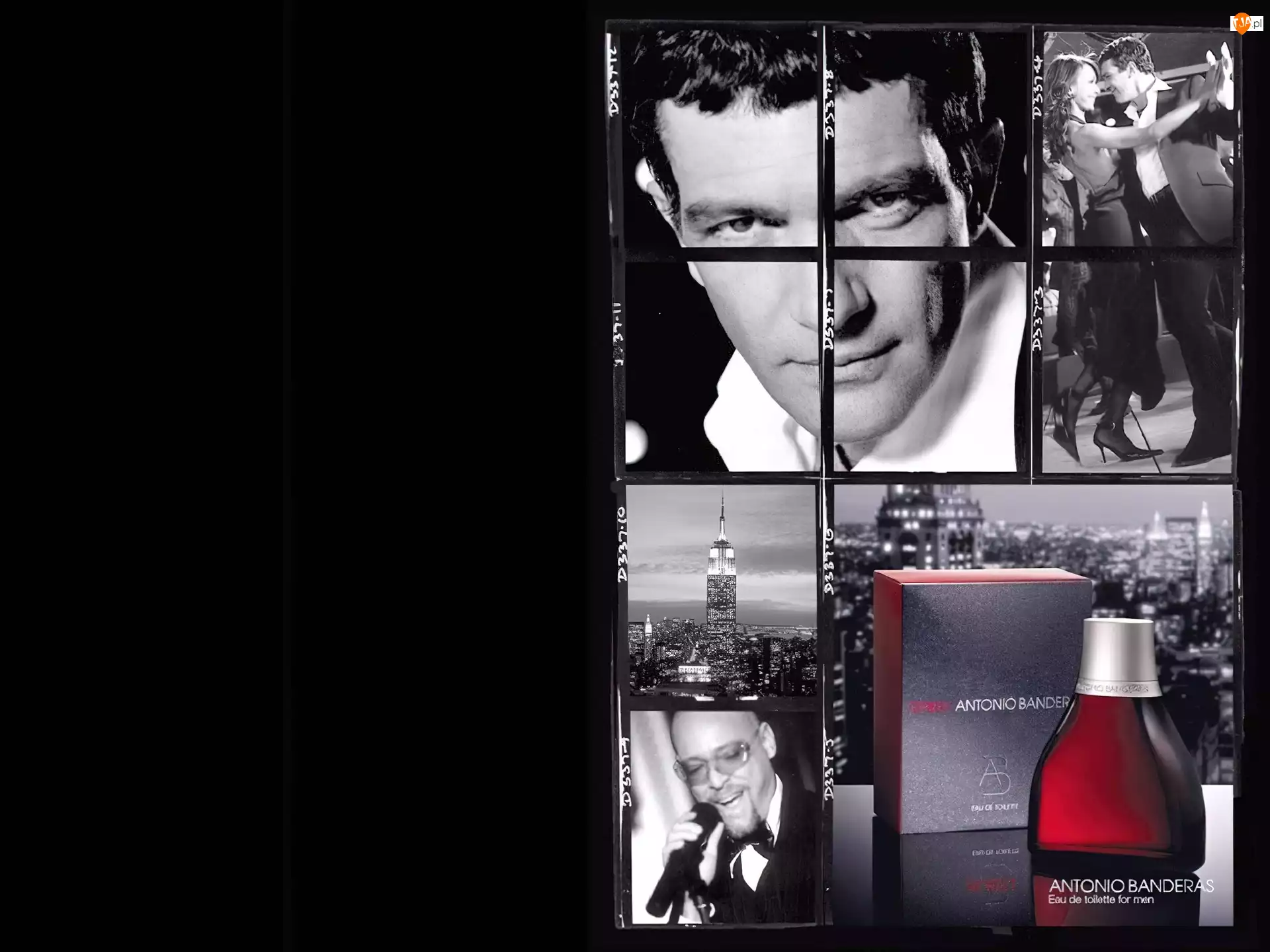 aktor, flakon, mężczyzna, Antonio Banderas, perfumy