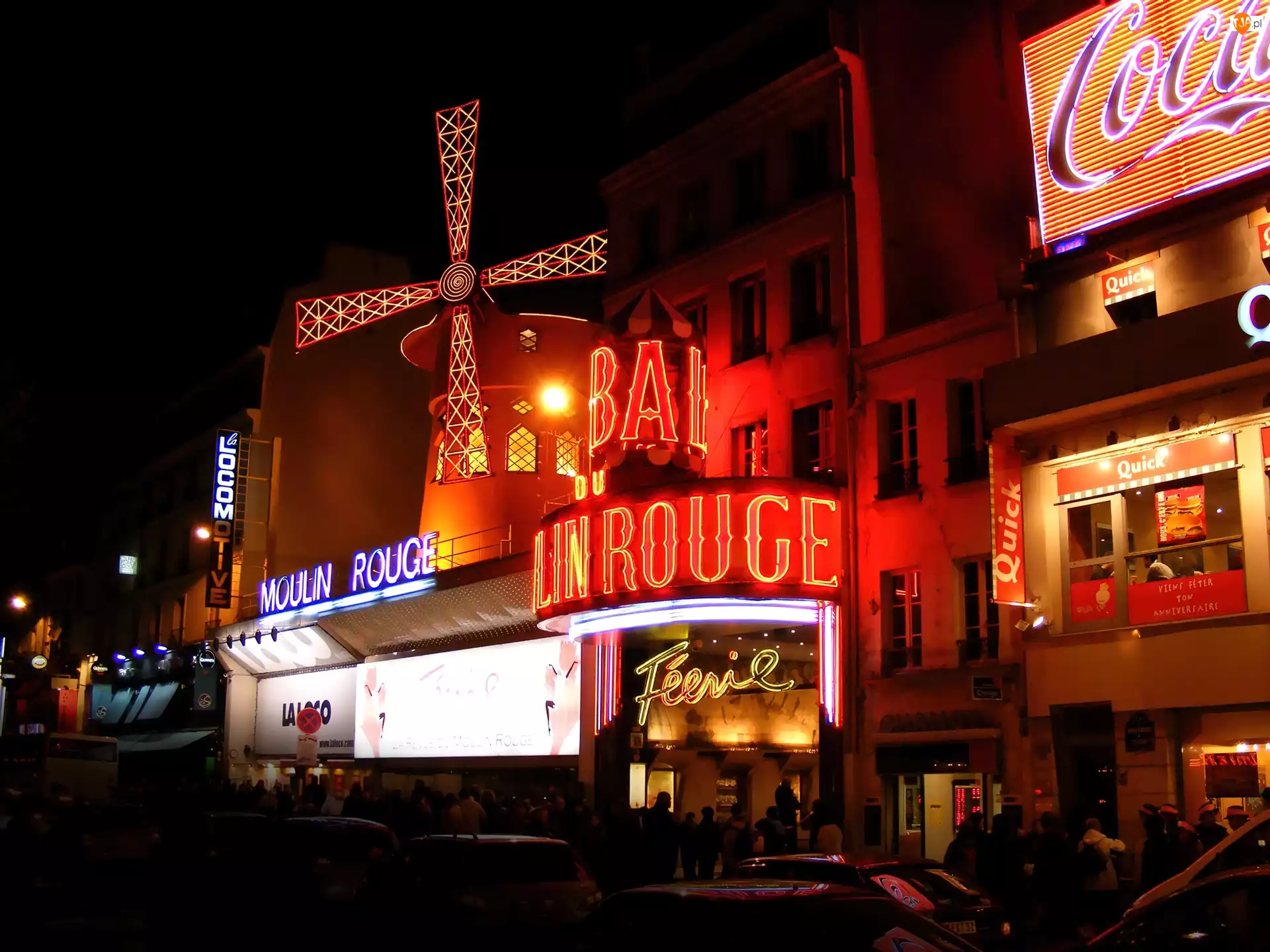 Montmartre, Moulin Rouge Domy, Paryż, Francja, Kabaret