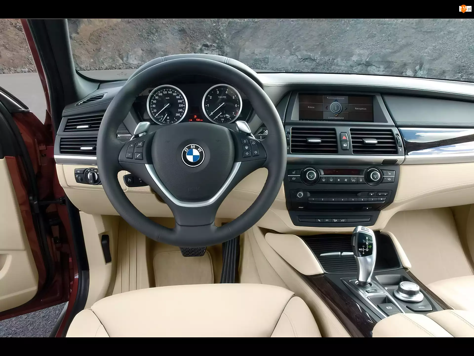 Nawigacji, BMW, X6, Panel