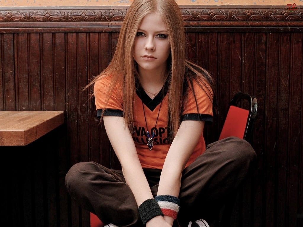 T-shirt, Avril Lavigne, Pomarańczowy