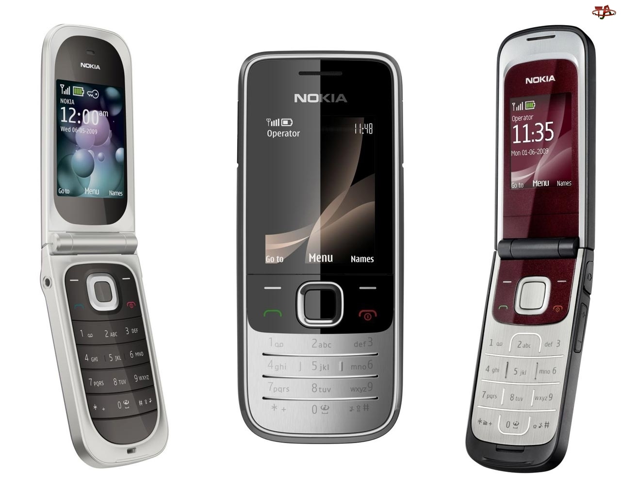 Otwarta, Nokia 7020, Srebrna, Czarna