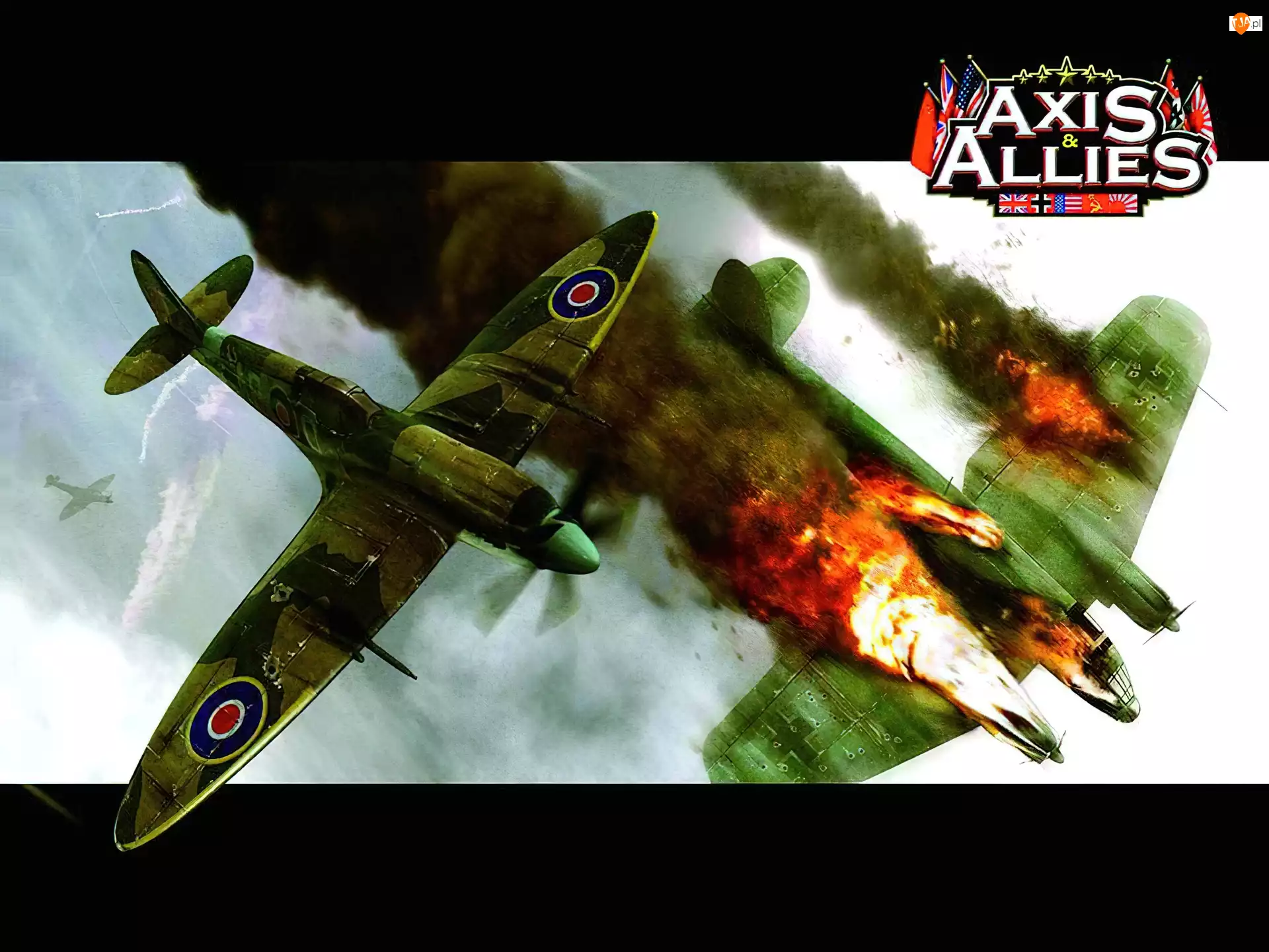dym, Axis And Allies, samolot