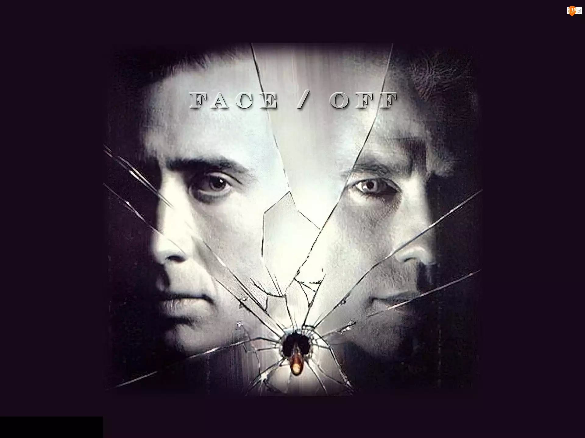 Nicolas Cage, szkło, Face Off, John Travolta