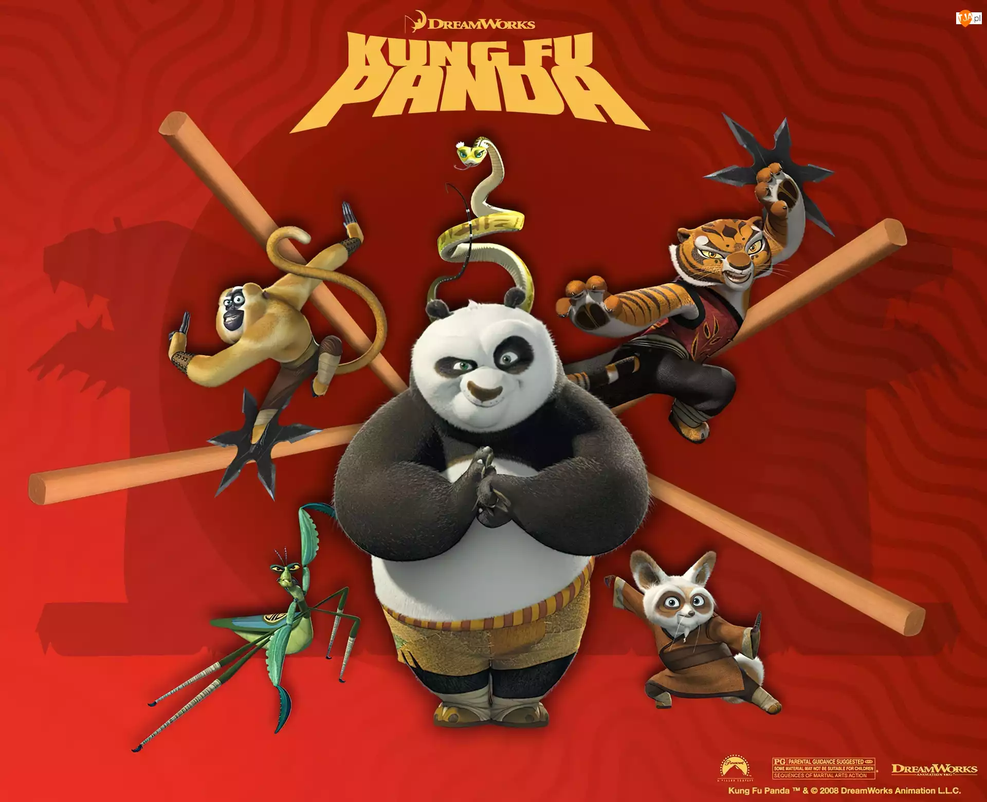 Kung Fu Panda, bohaterowie